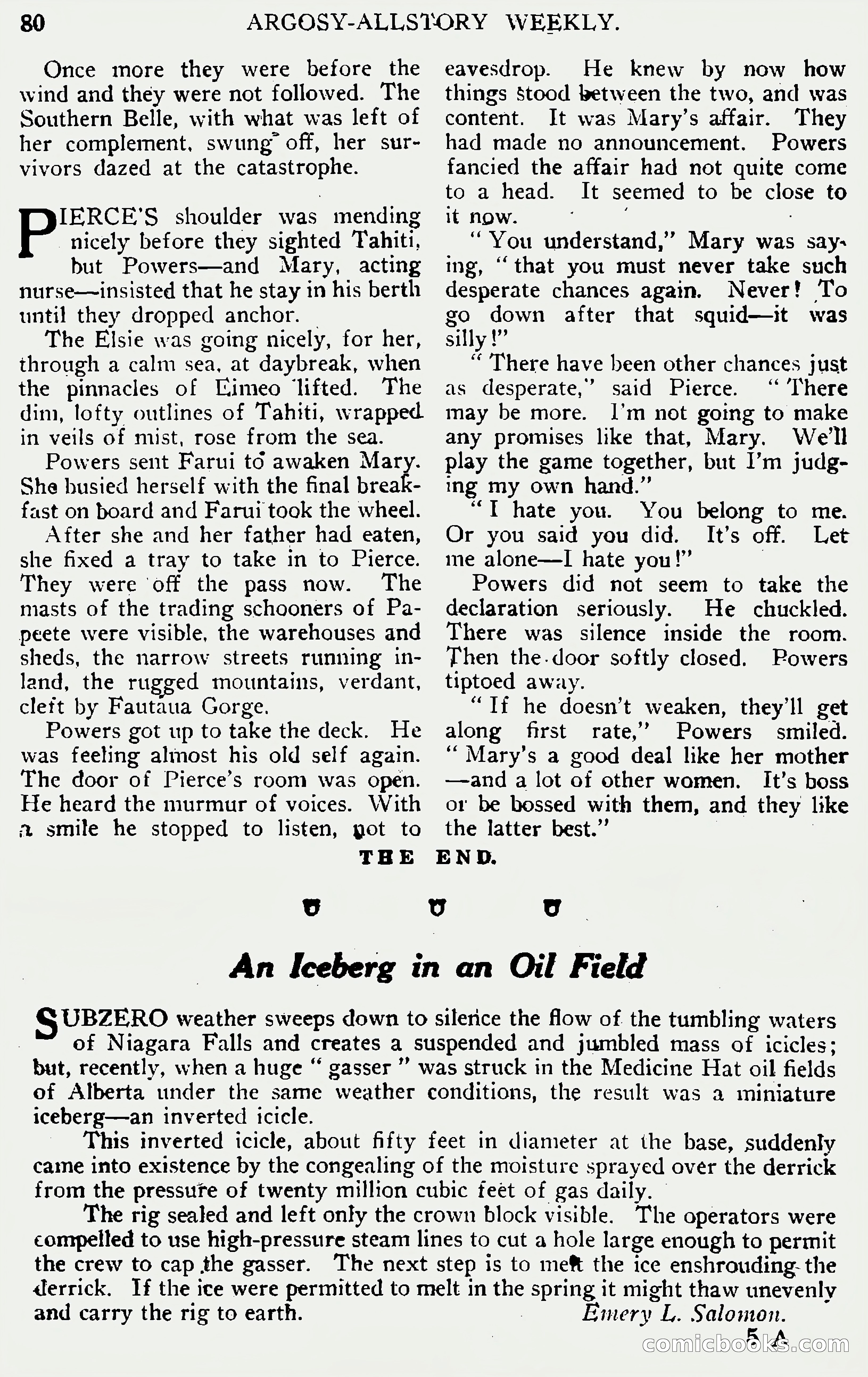Argosy All-Story Weekly, June 1, 1929 — page 90 of 160