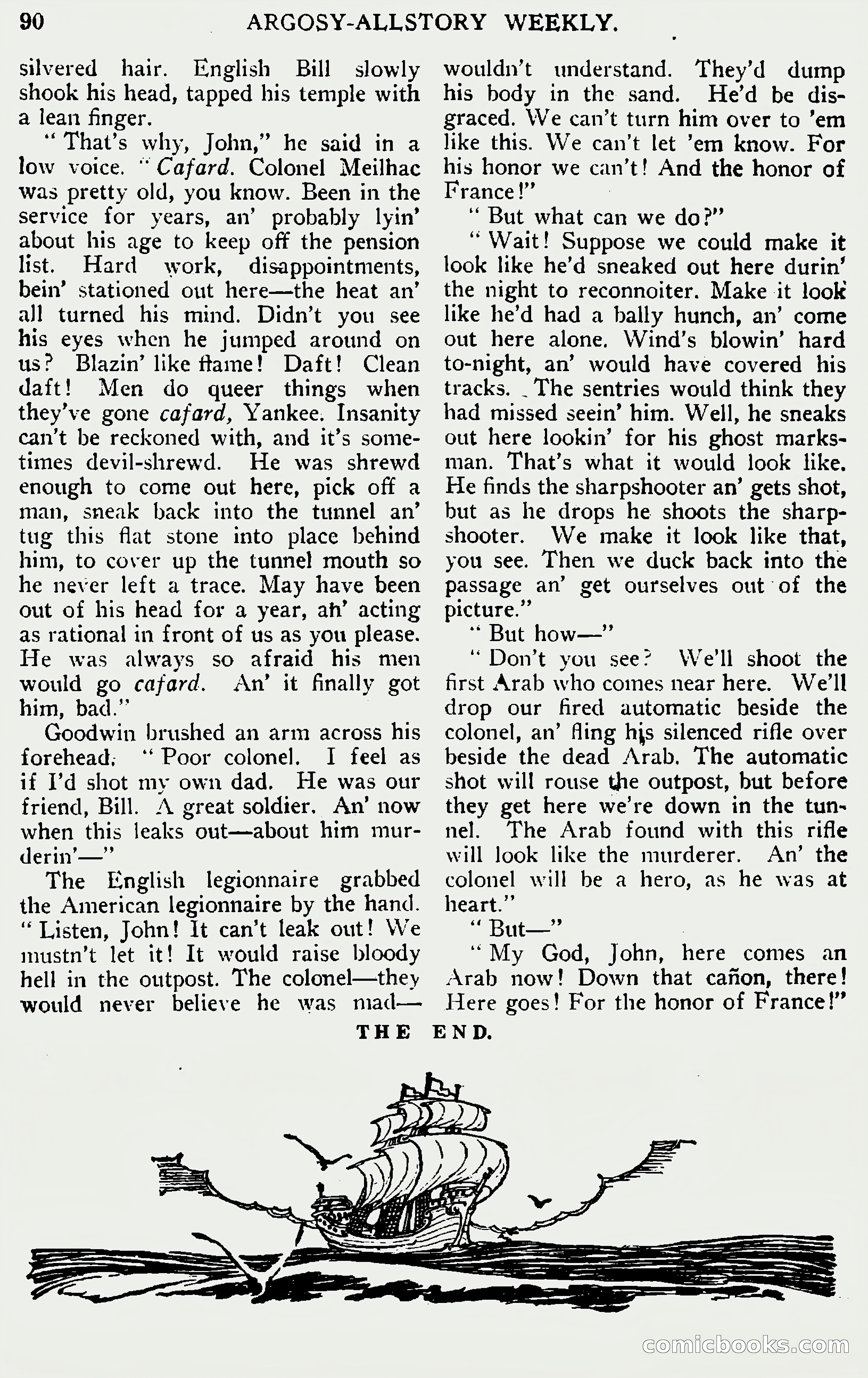Argosy All-Story Weekly, June 1, 1929 — page 100 of 160