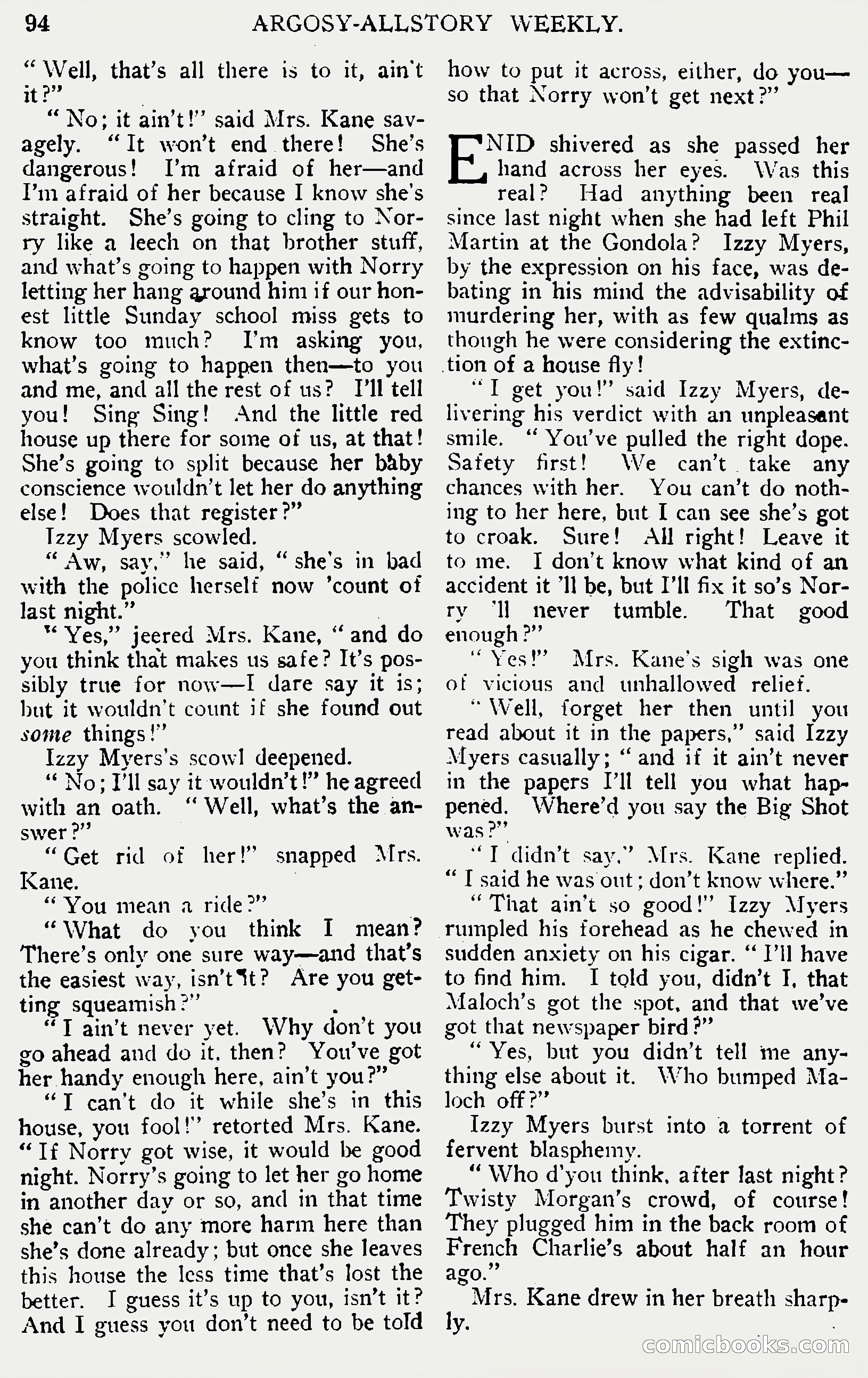 Argosy All-Story Weekly, June 1, 1929 — page 104 of 160