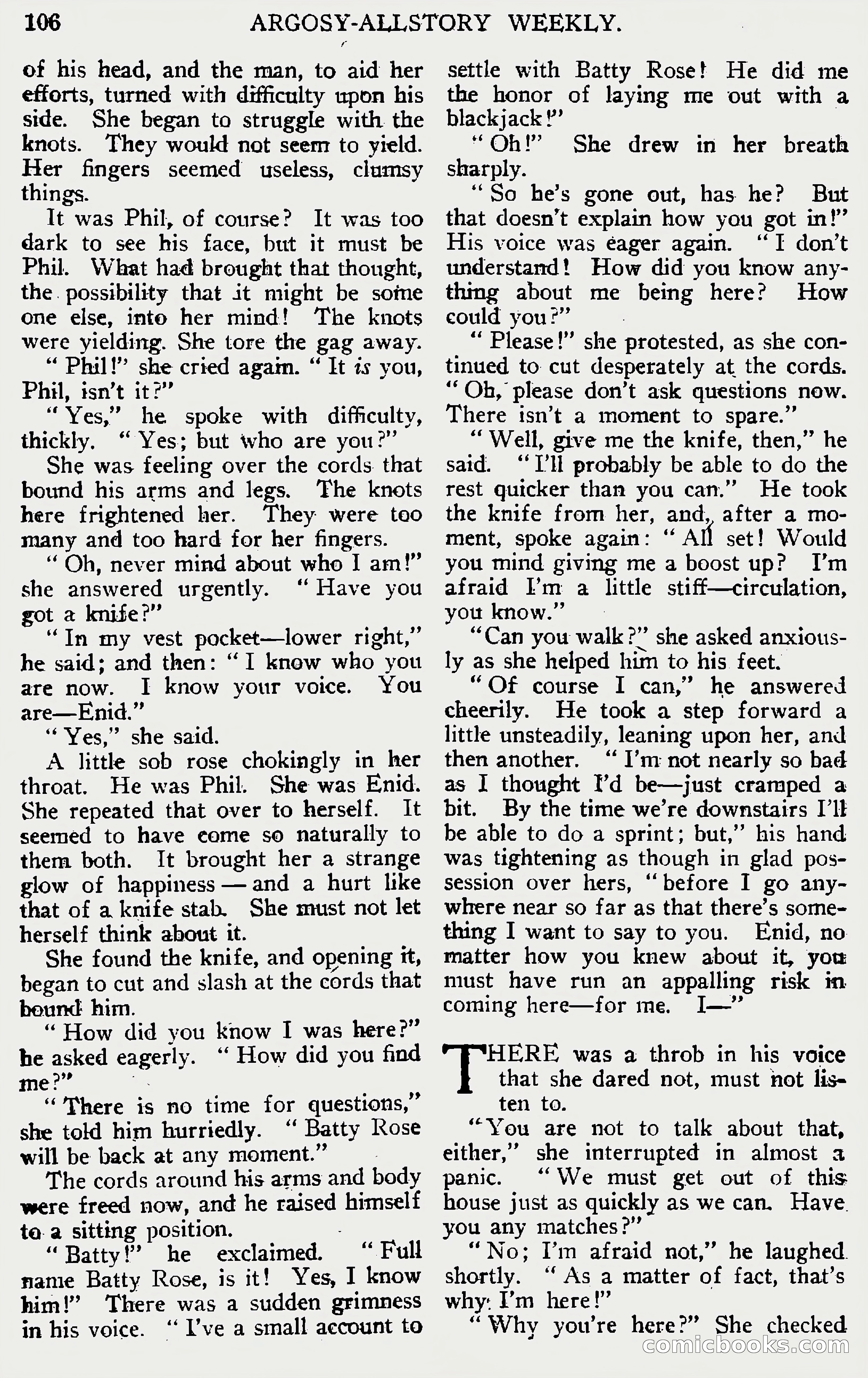 Argosy All-Story Weekly, June 1, 1929 — page 116 of 160