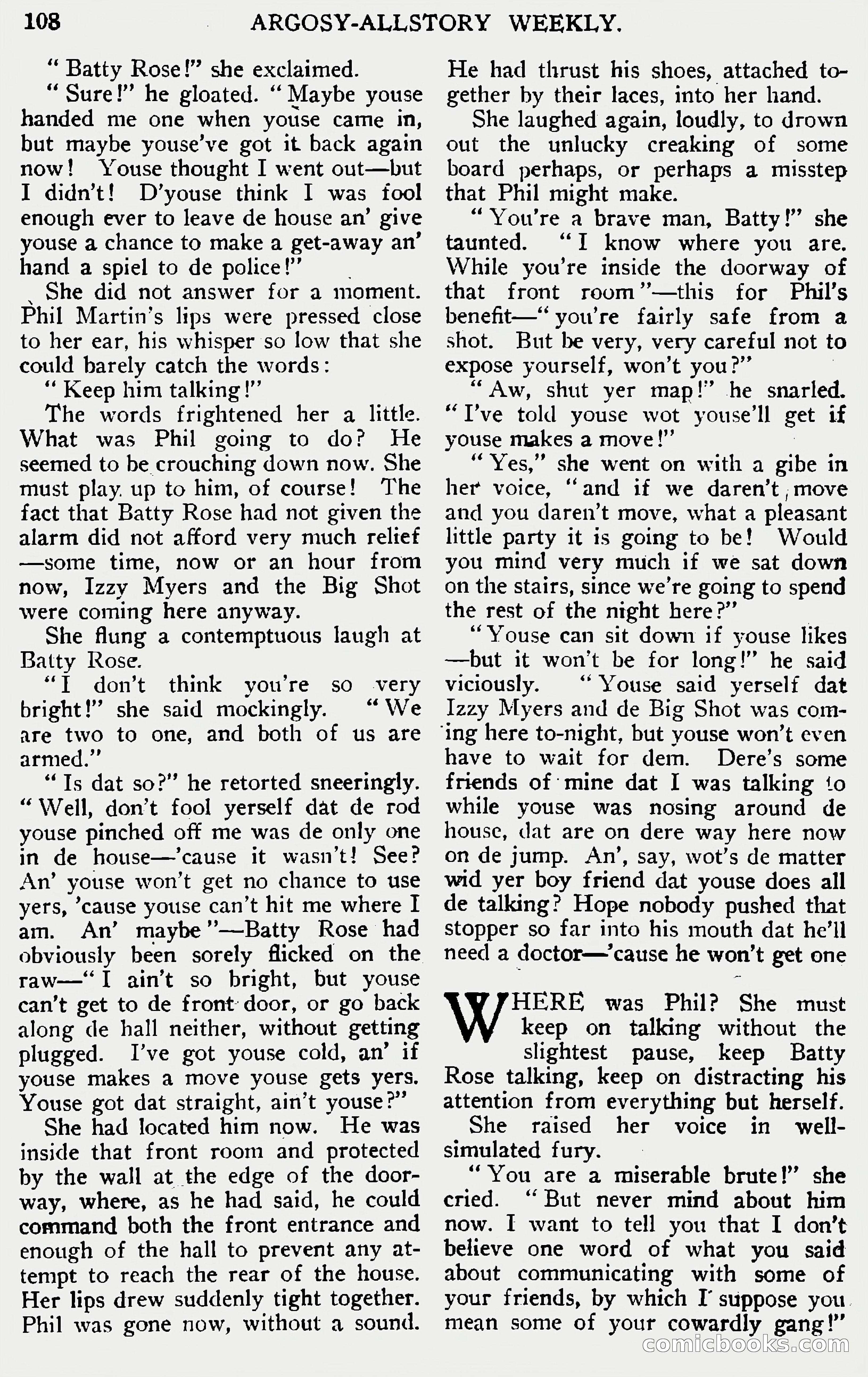 Argosy All-Story Weekly, June 1, 1929 — page 118 of 160