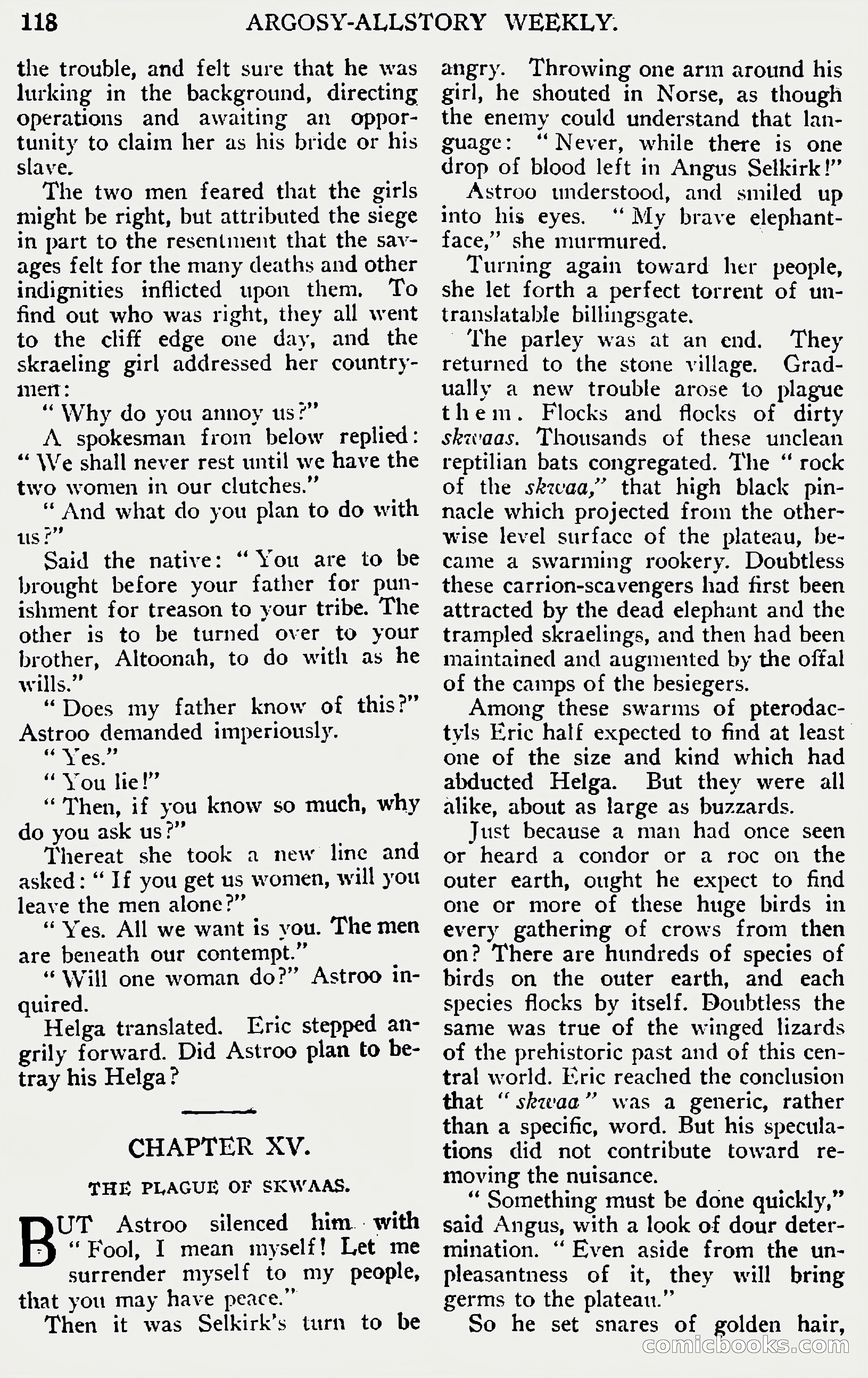 Argosy All-Story Weekly, June 1, 1929 — page 128 of 160