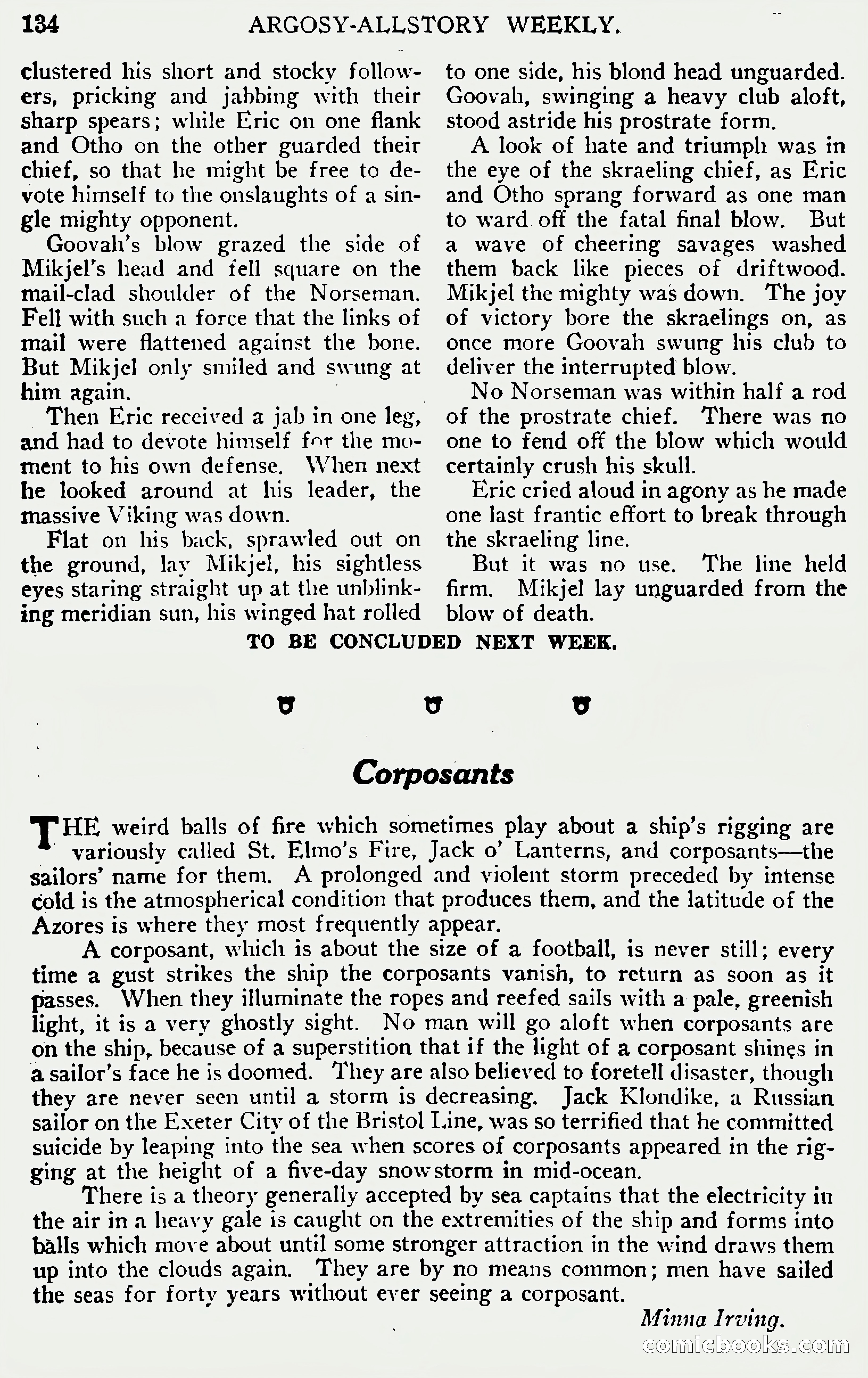 Argosy All-Story Weekly, June 1, 1929 — page 144 of 160