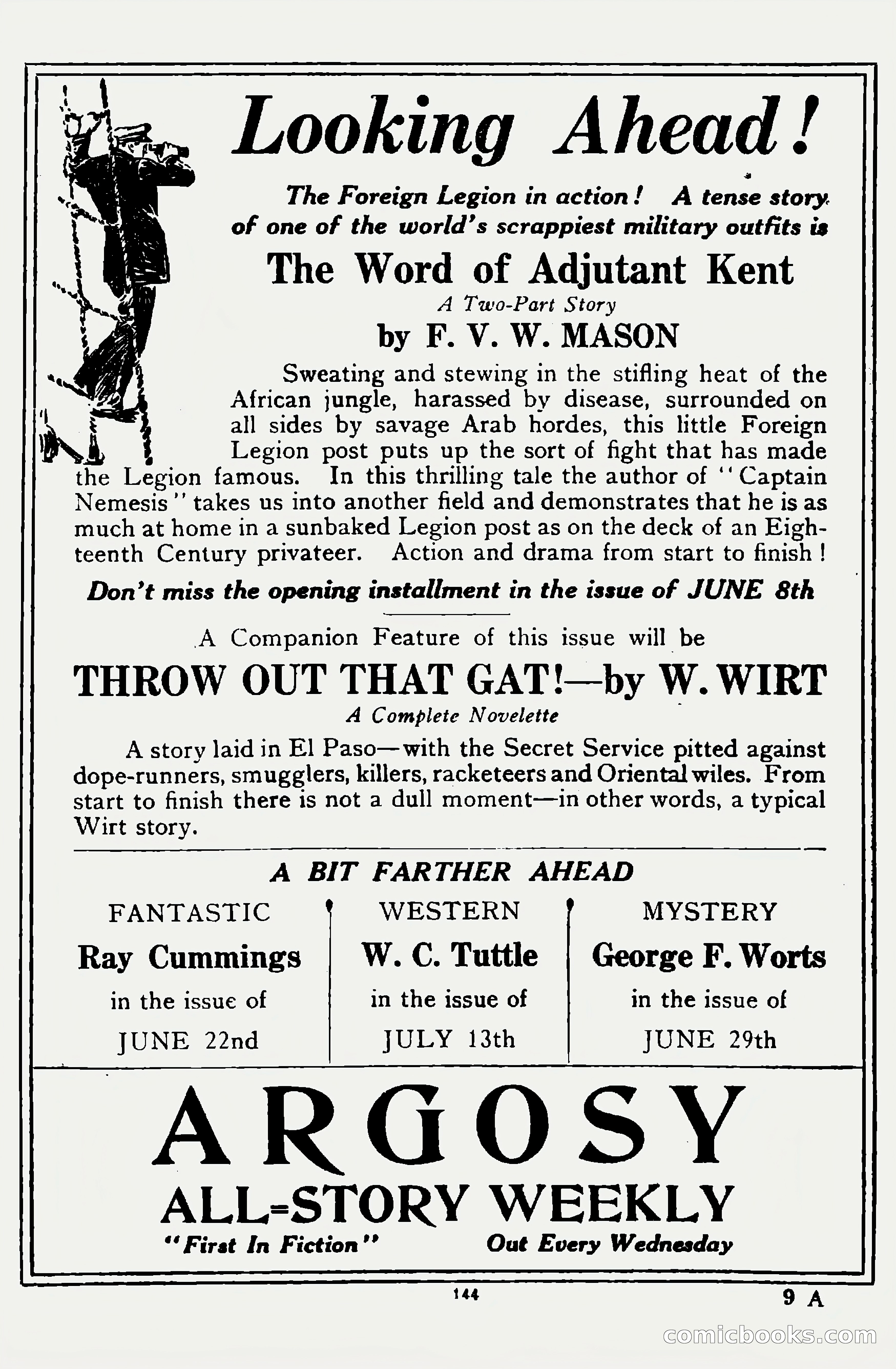 Argosy All-Story Weekly, June 1, 1929 — page 154 of 160
