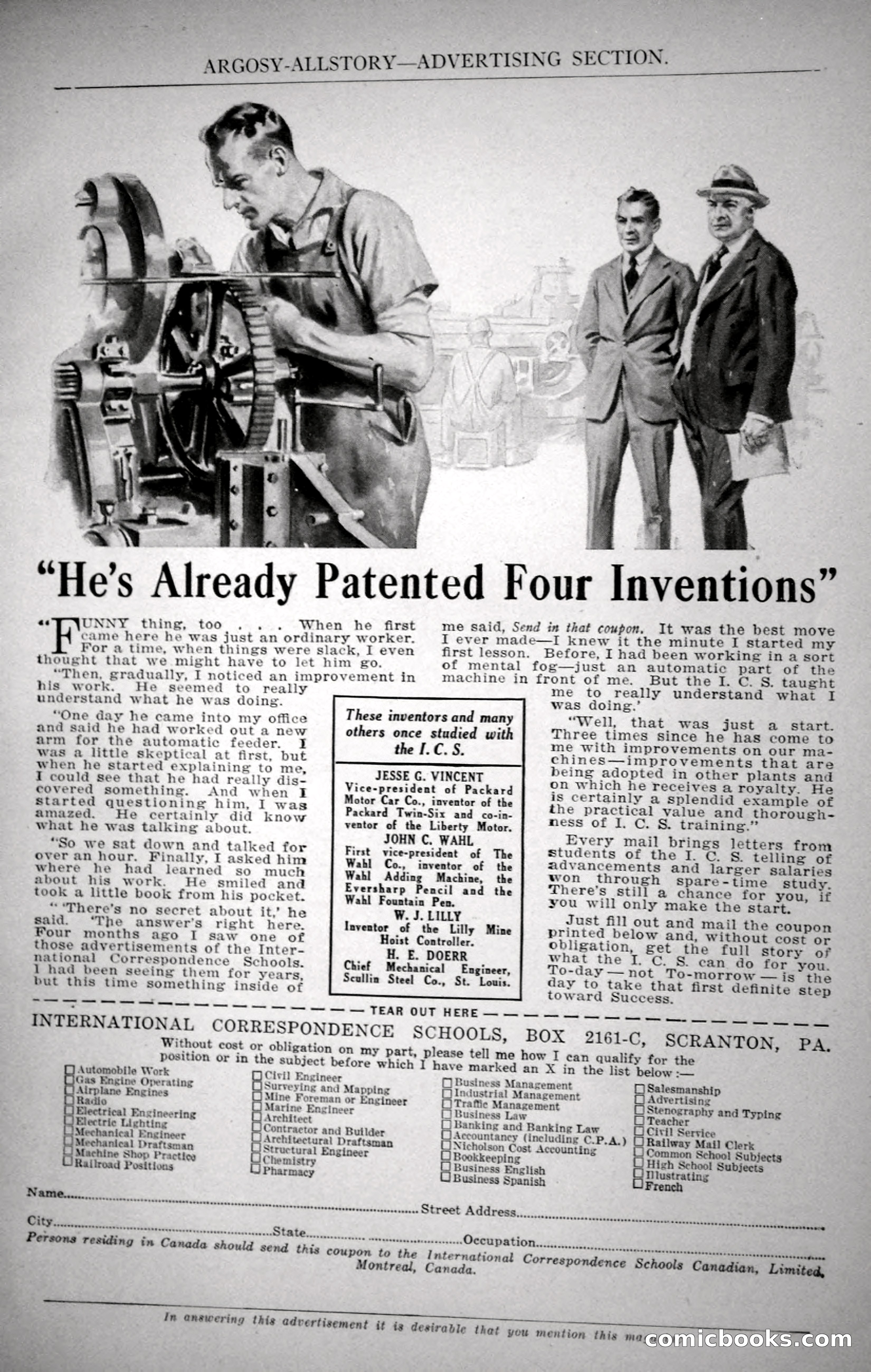 Argosy All-Story Weekly, October 21, 1922 — page 9 of 176