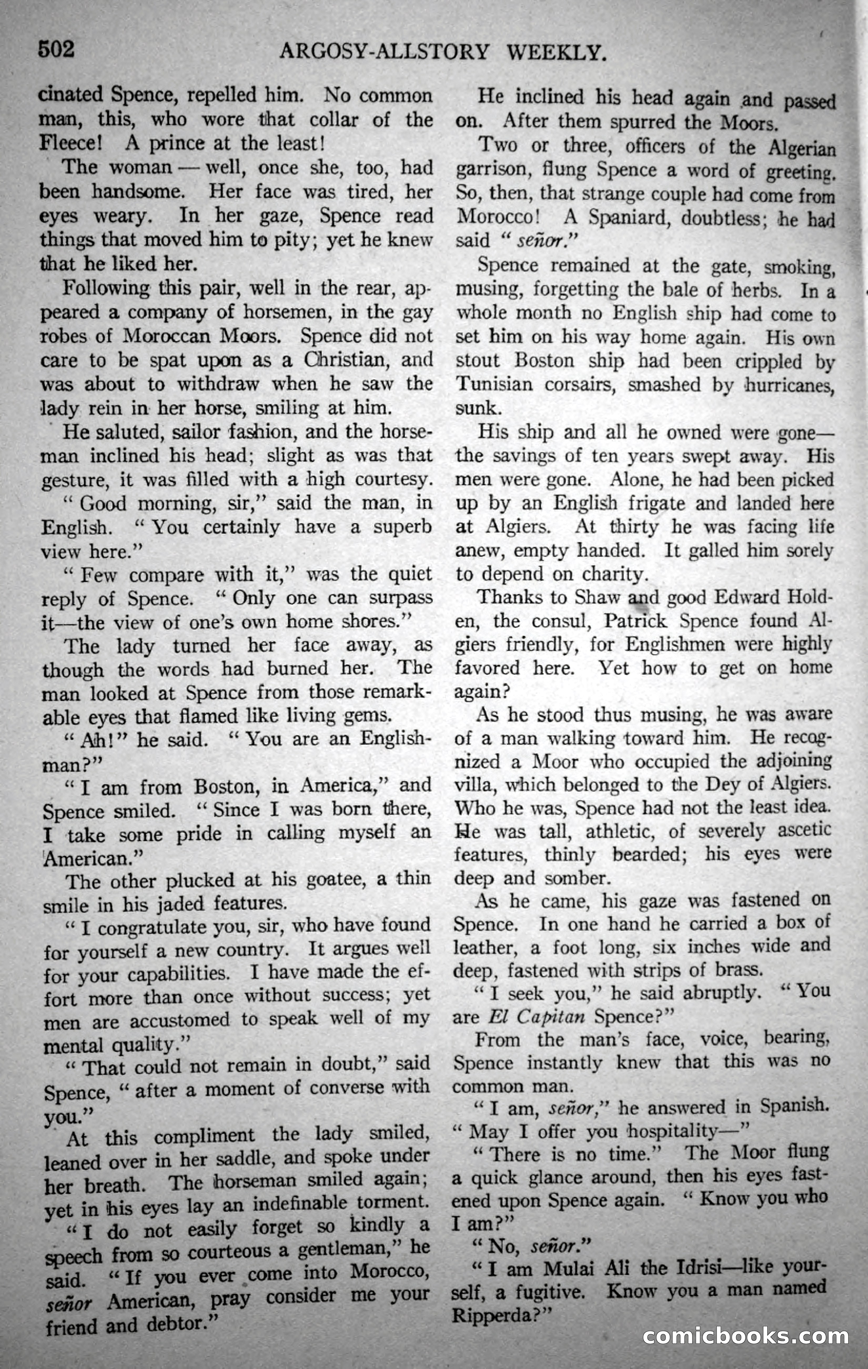Argosy All-Story Weekly, October 21, 1922 — page 32 of 176