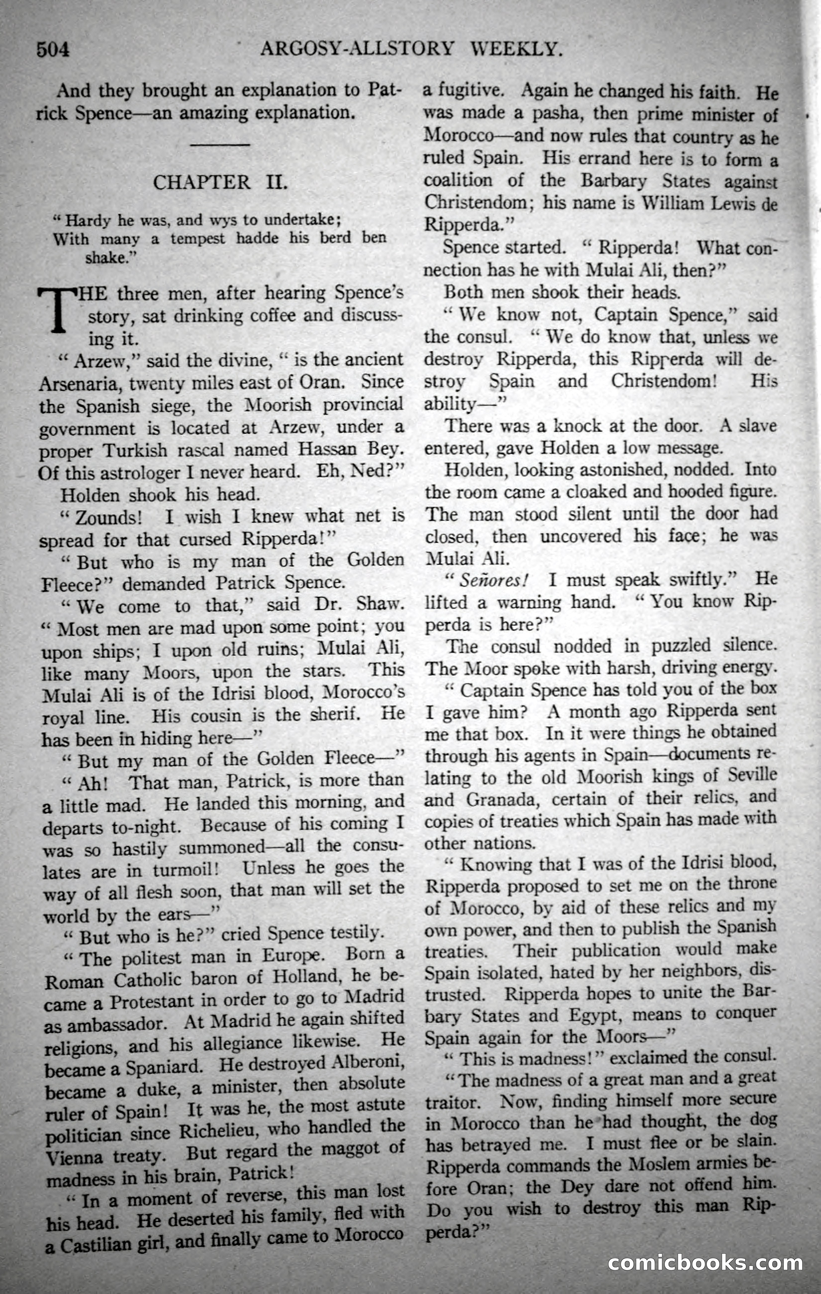 Argosy All-Story Weekly, October 21, 1922 — page 34 of 176