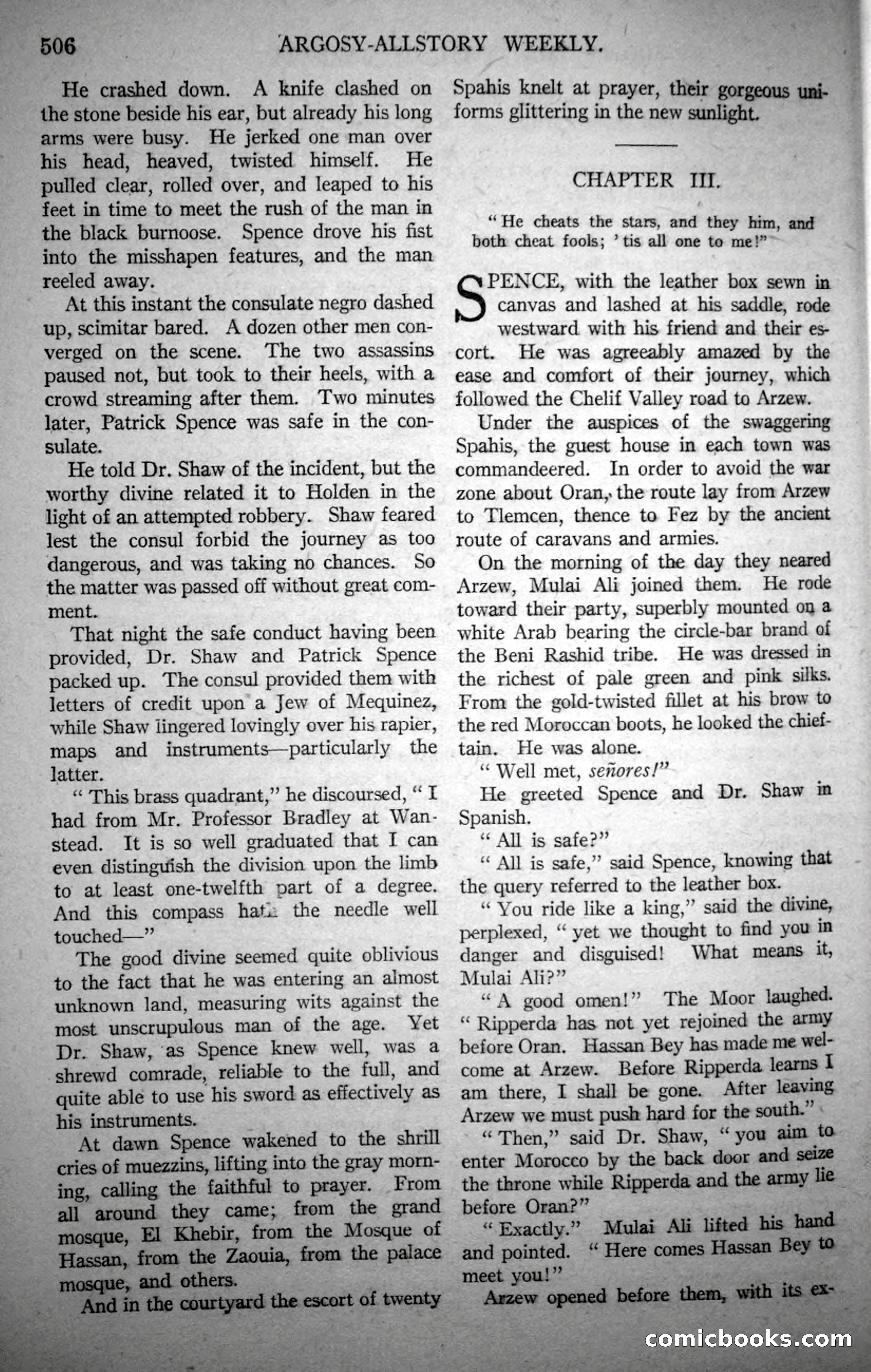 Argosy All-Story Weekly, October 21, 1922 — page 36 of 176