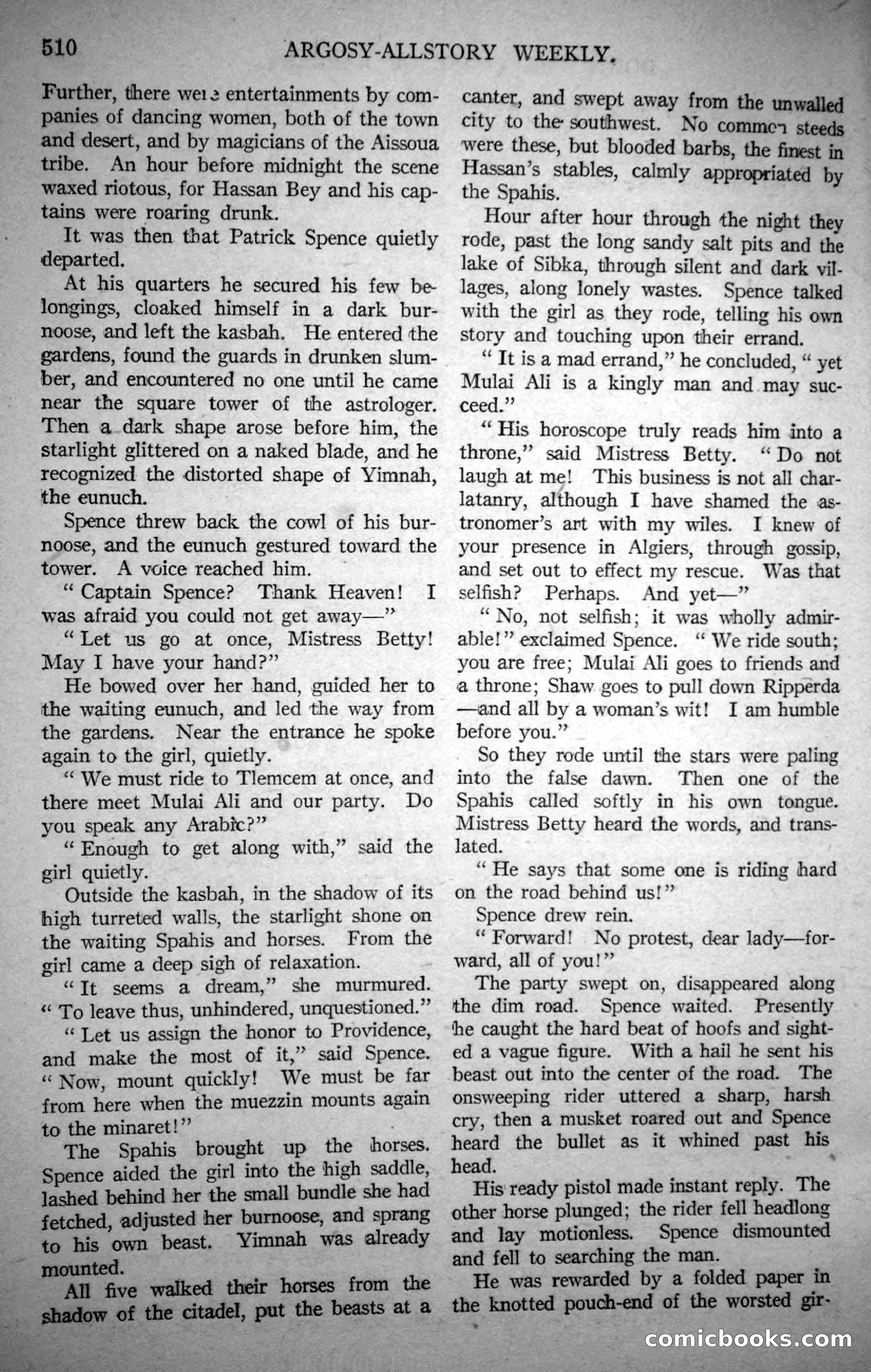 Argosy All-Story Weekly, October 21, 1922 — page 40 of 176