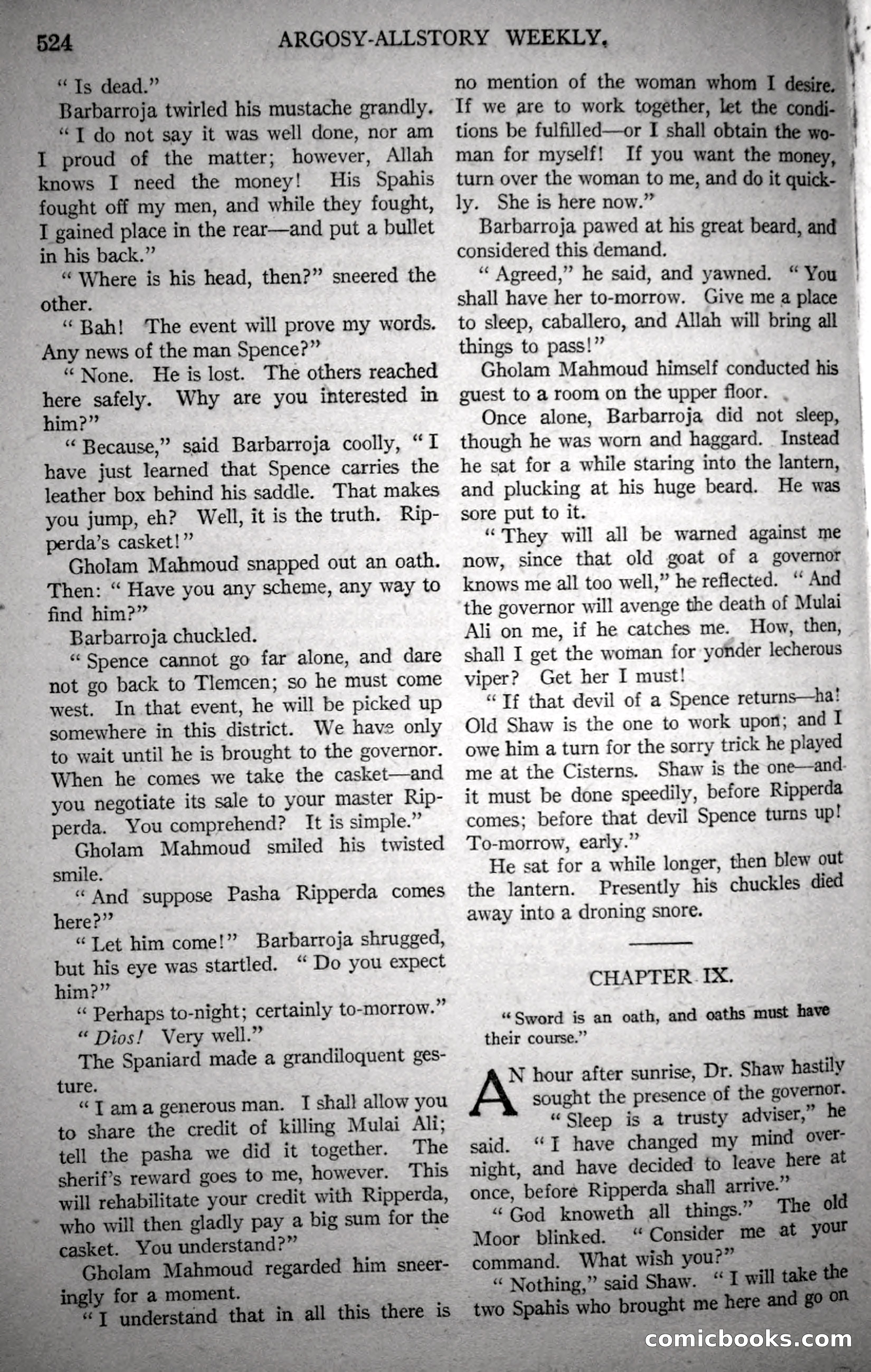 Argosy All-Story Weekly, October 21, 1922 — page 54 of 176