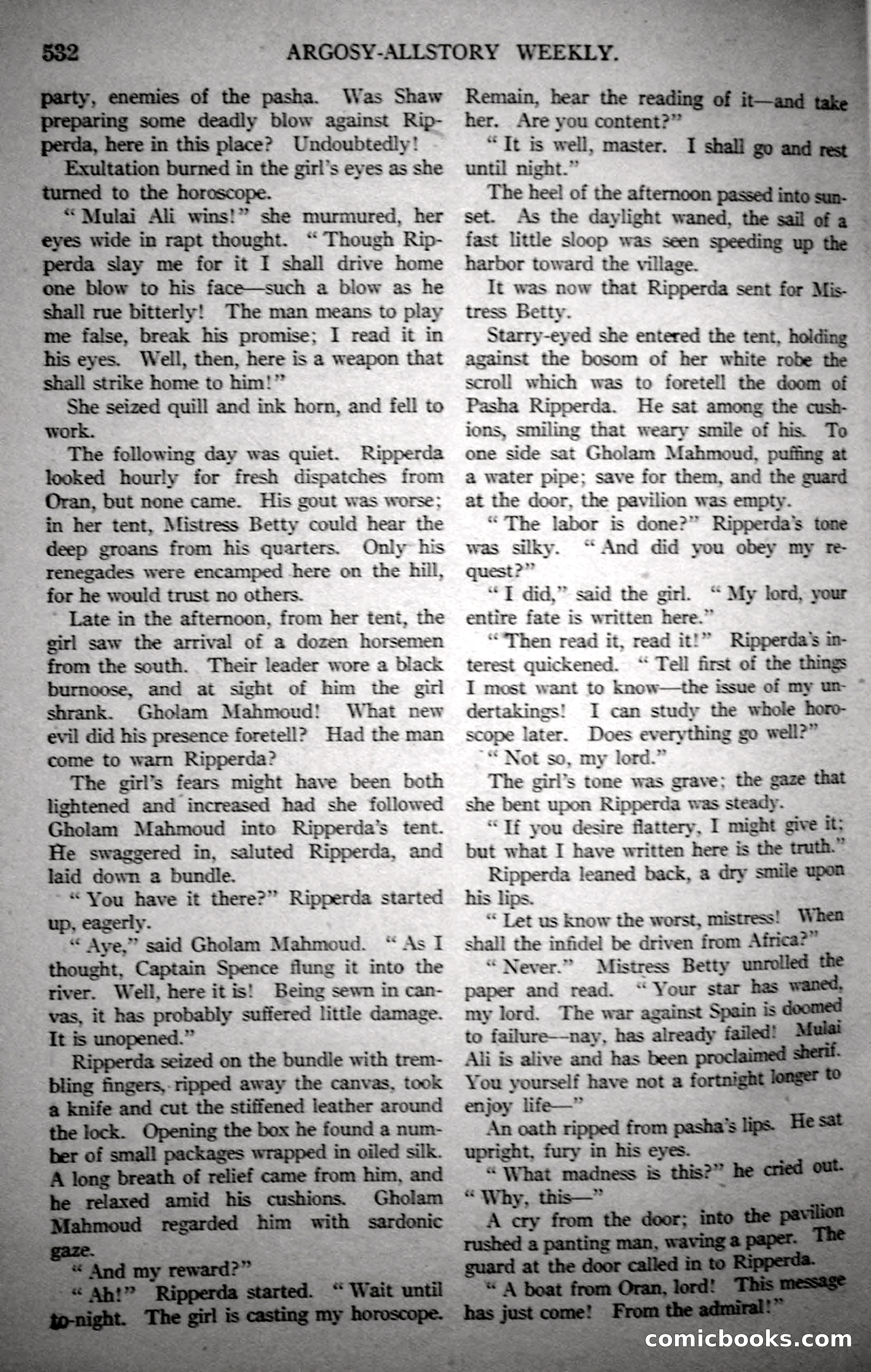 Argosy All-Story Weekly, October 21, 1922 — page 62 of 176
