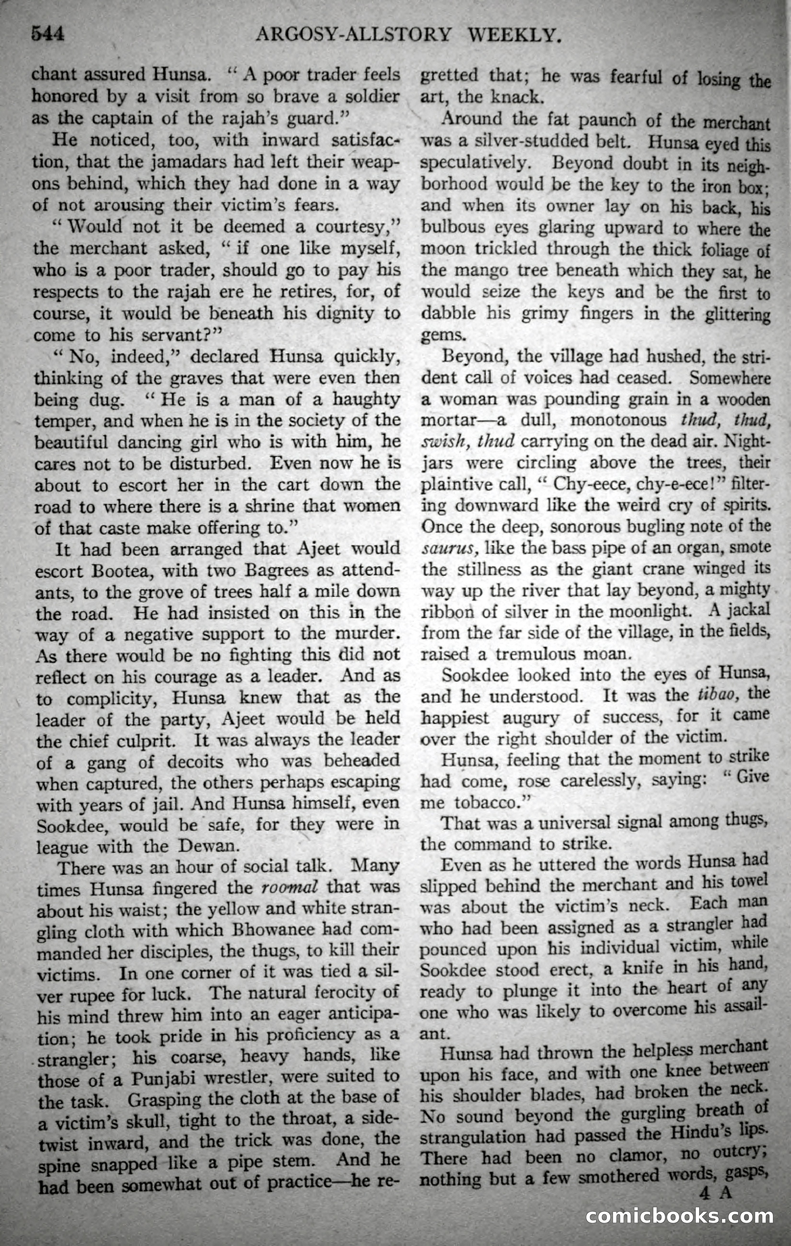 Argosy All-Story Weekly, October 21, 1922 — page 74 of 176