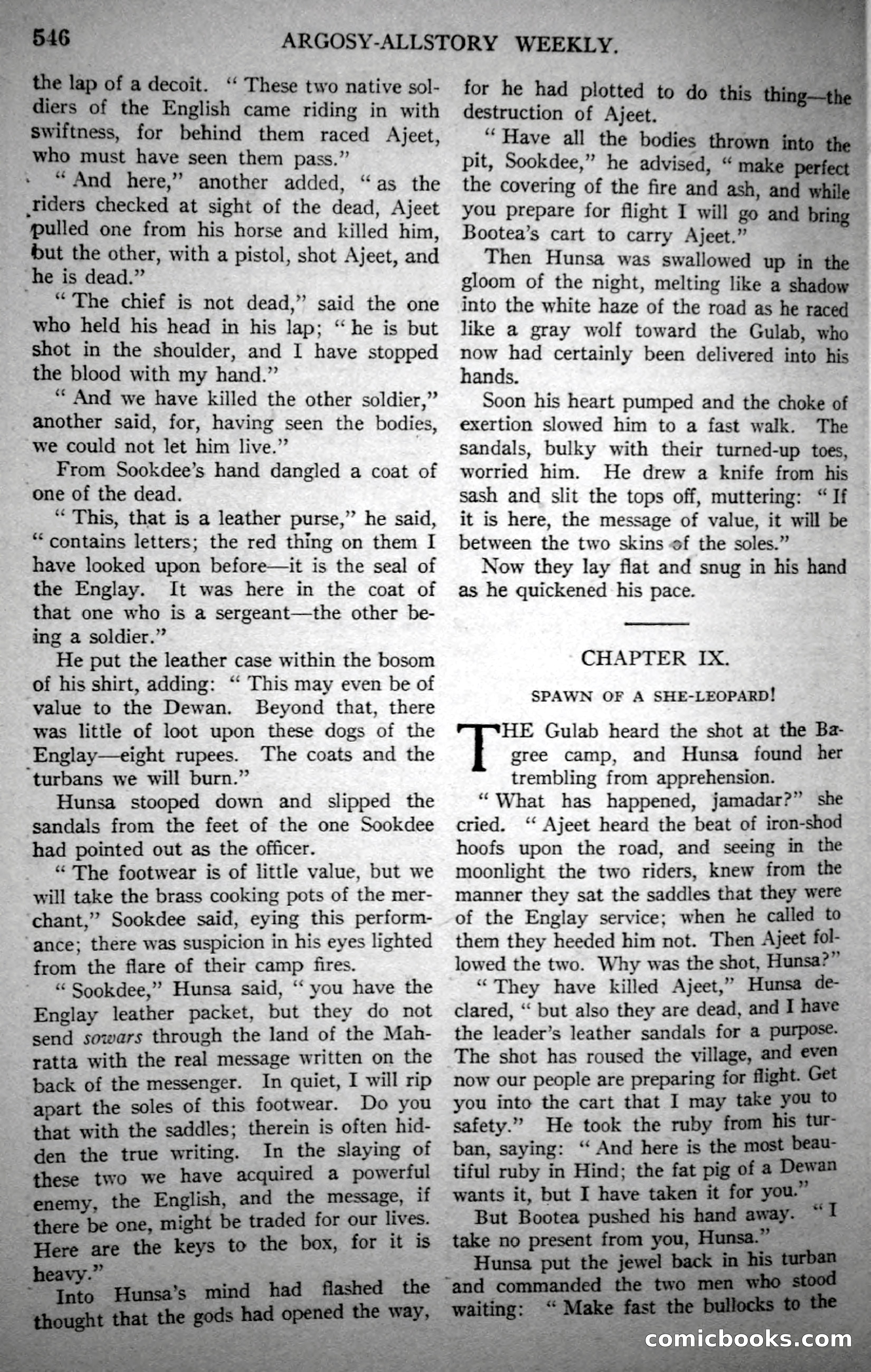 Argosy All-Story Weekly, October 21, 1922 — page 76 of 176