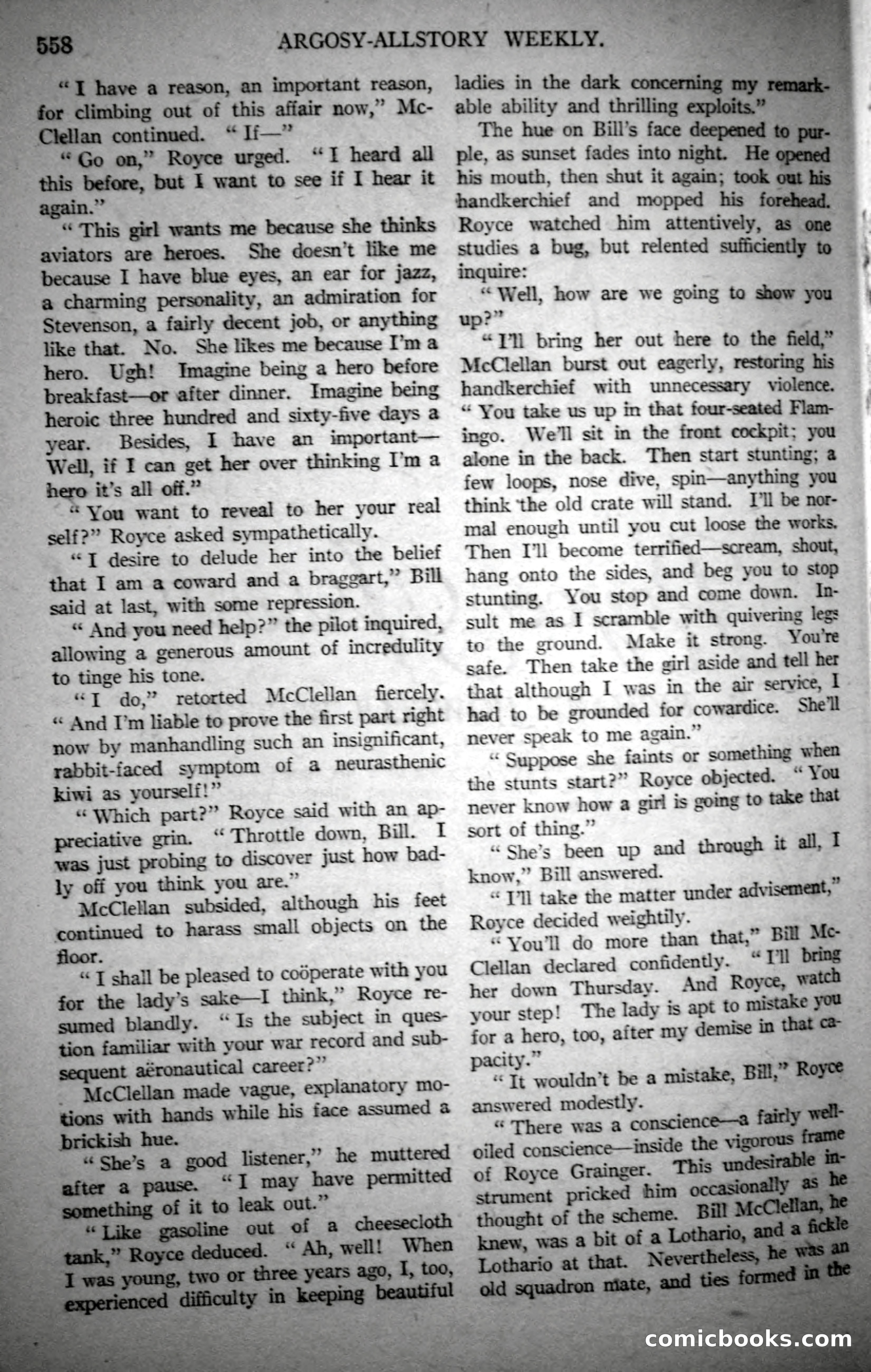 Argosy All-Story Weekly, October 21, 1922 — page 88 of 176