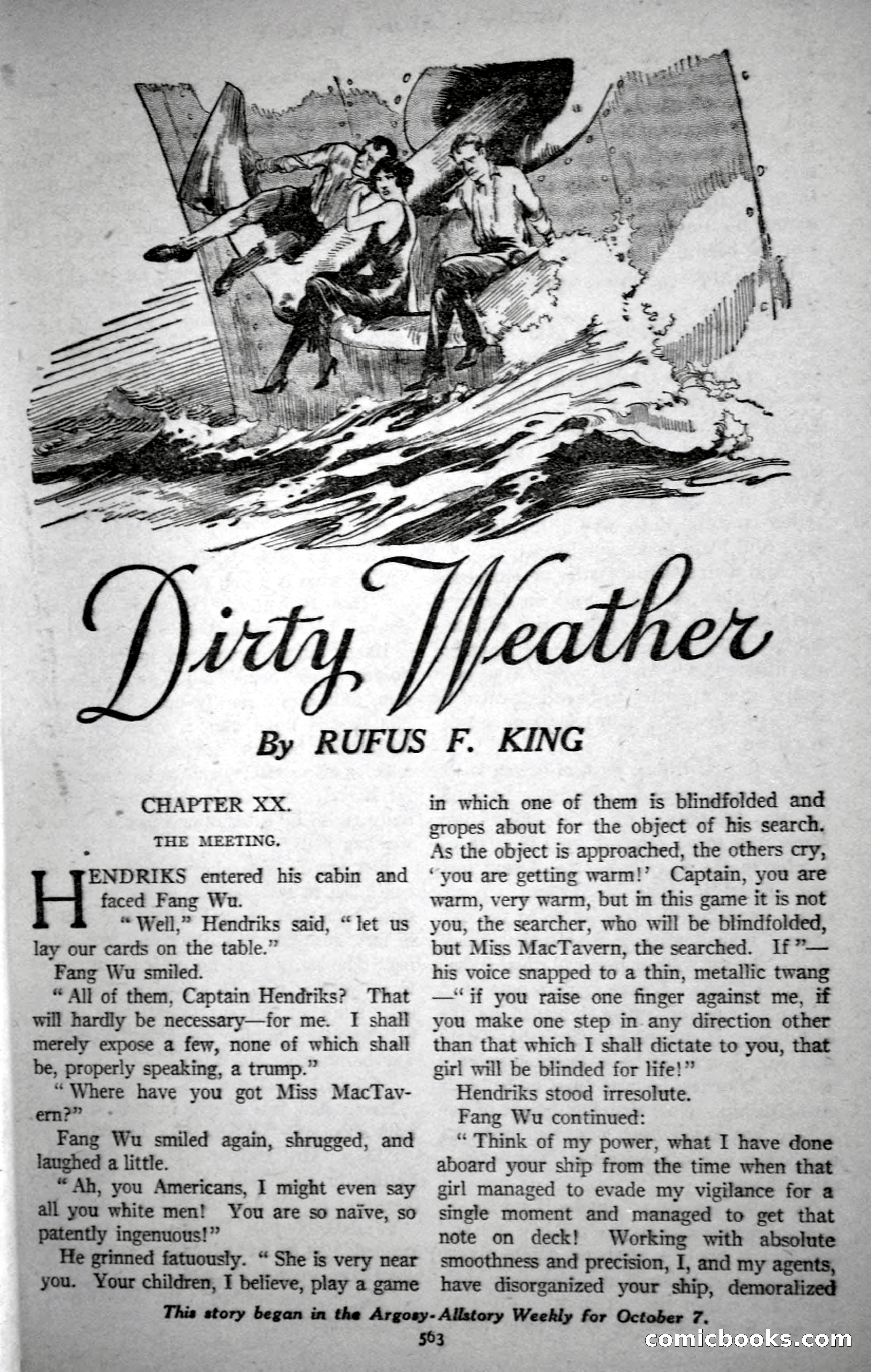 Argosy All-Story Weekly, October 21, 1922 — page 93 of 176