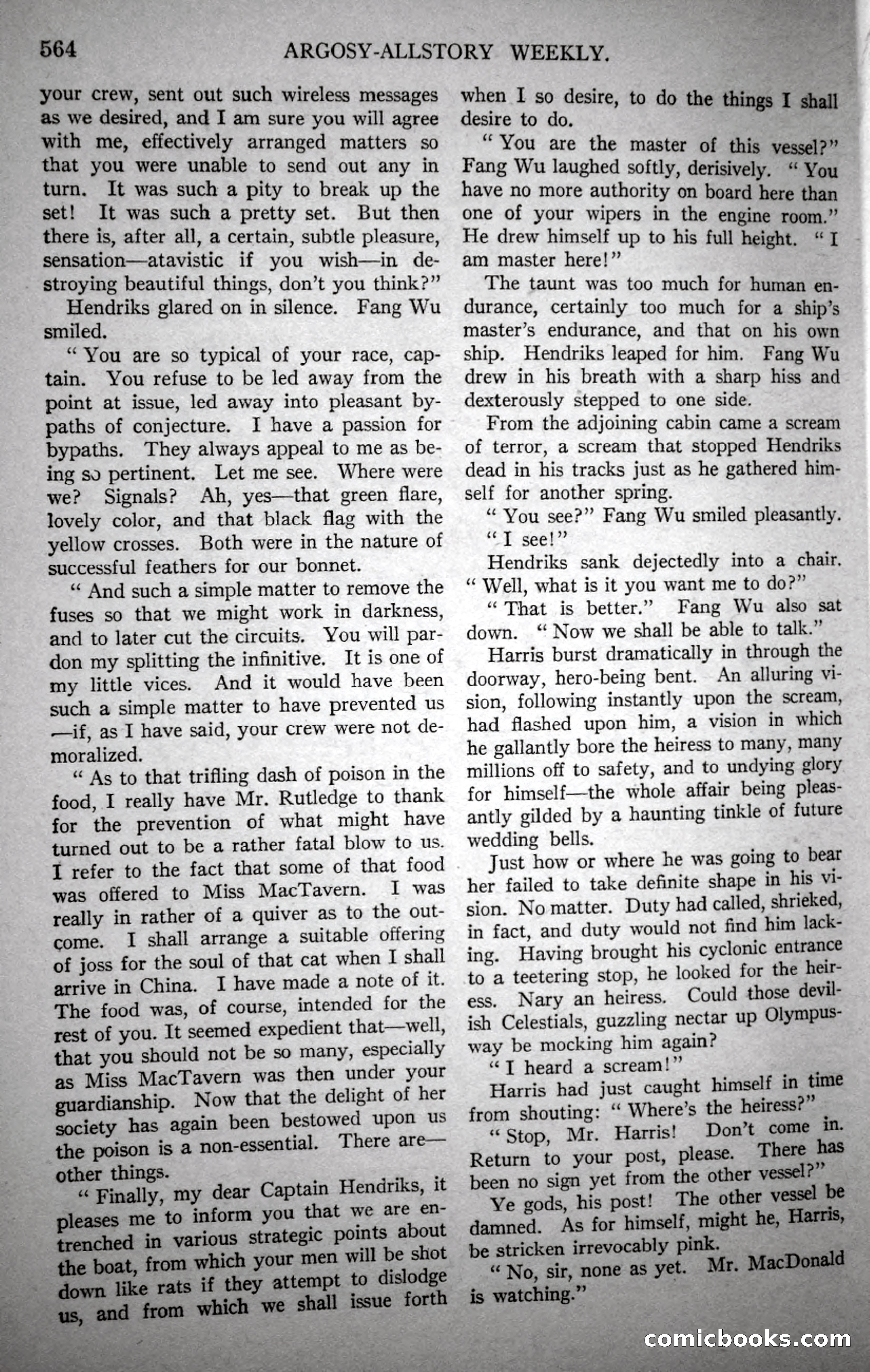 Argosy All-Story Weekly, October 21, 1922 — page 94 of 176