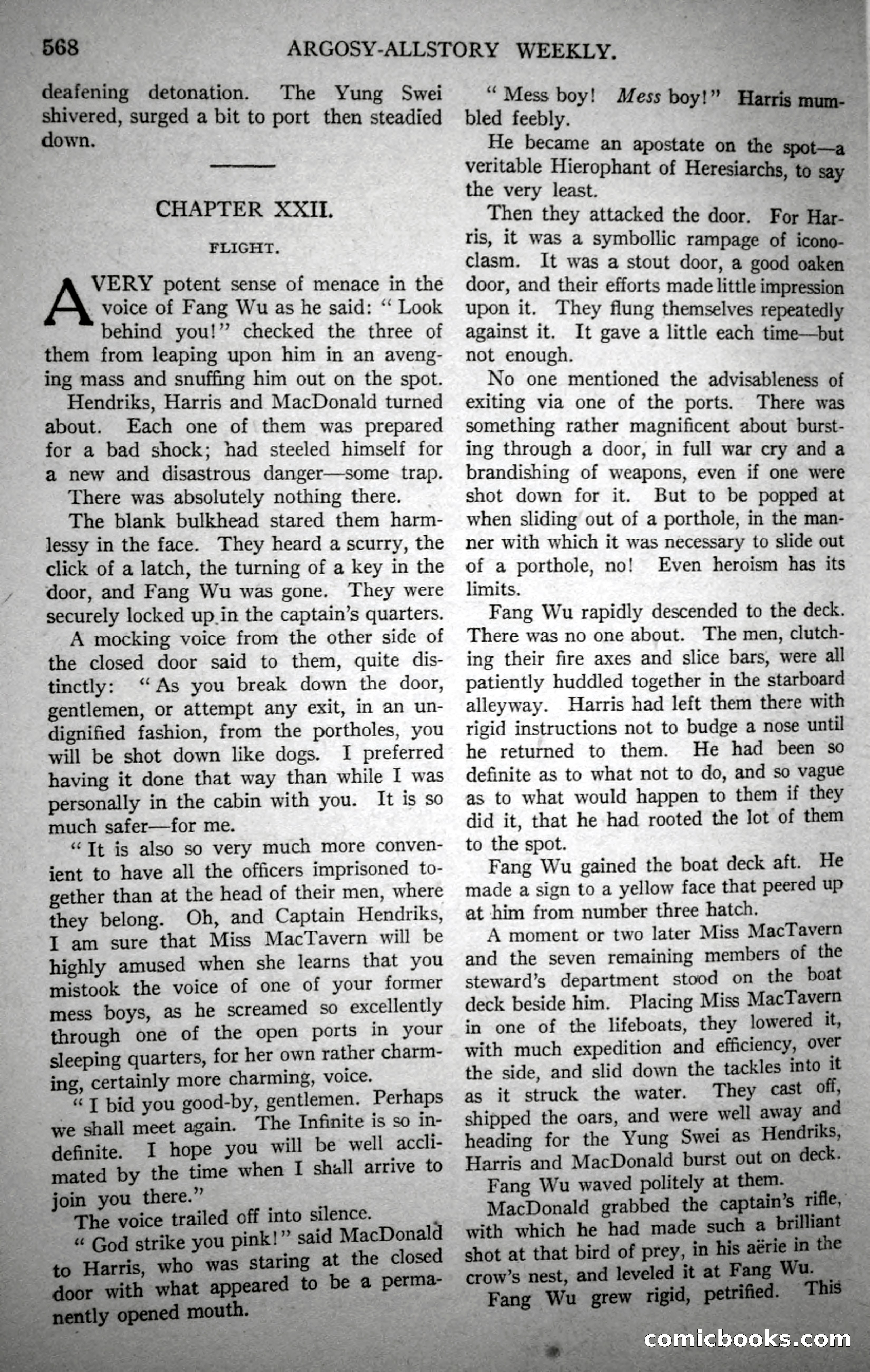 Argosy All-Story Weekly, October 21, 1922 — page 98 of 176