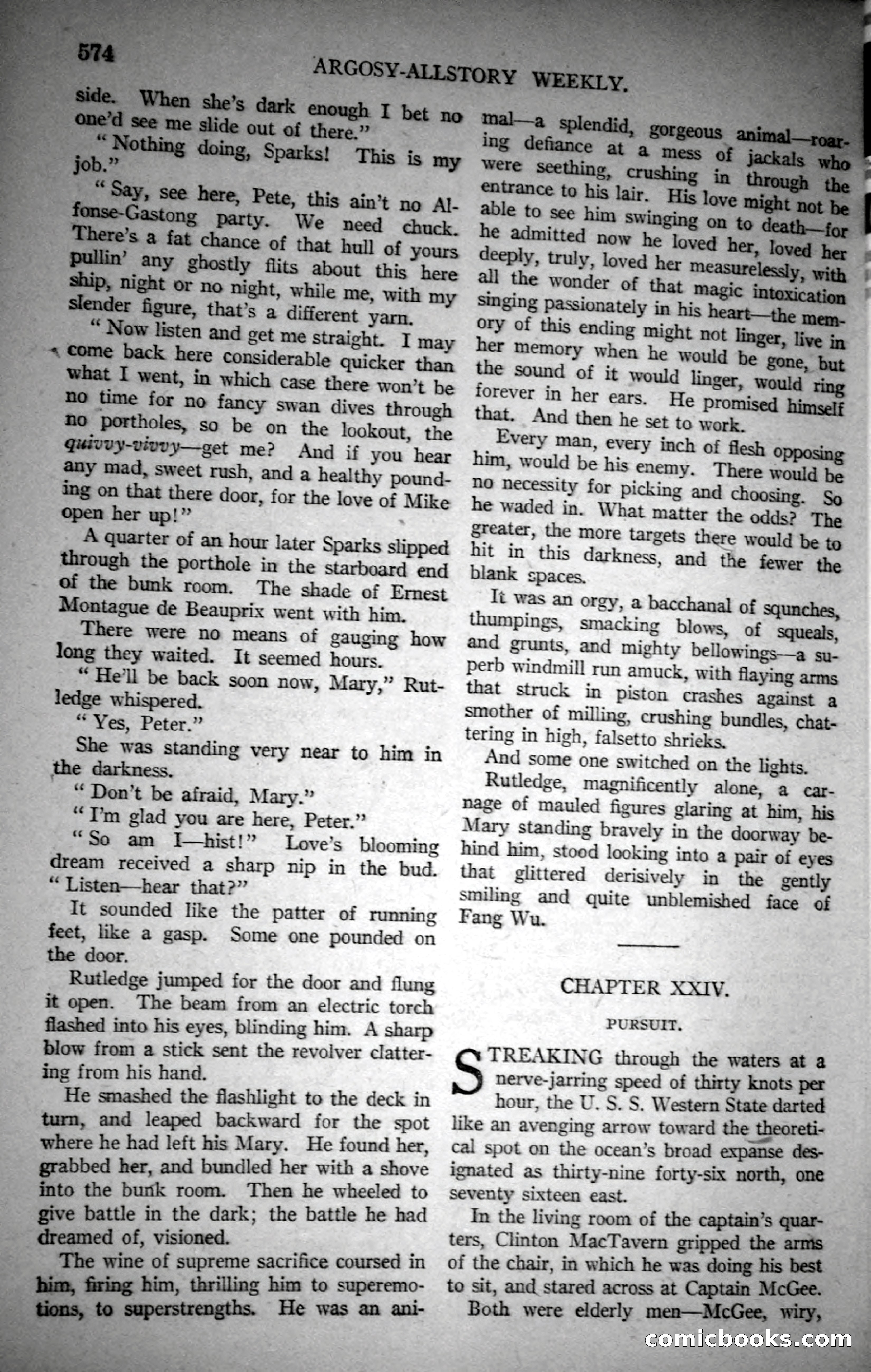 Argosy All-Story Weekly, October 21, 1922 — page 104 of 176