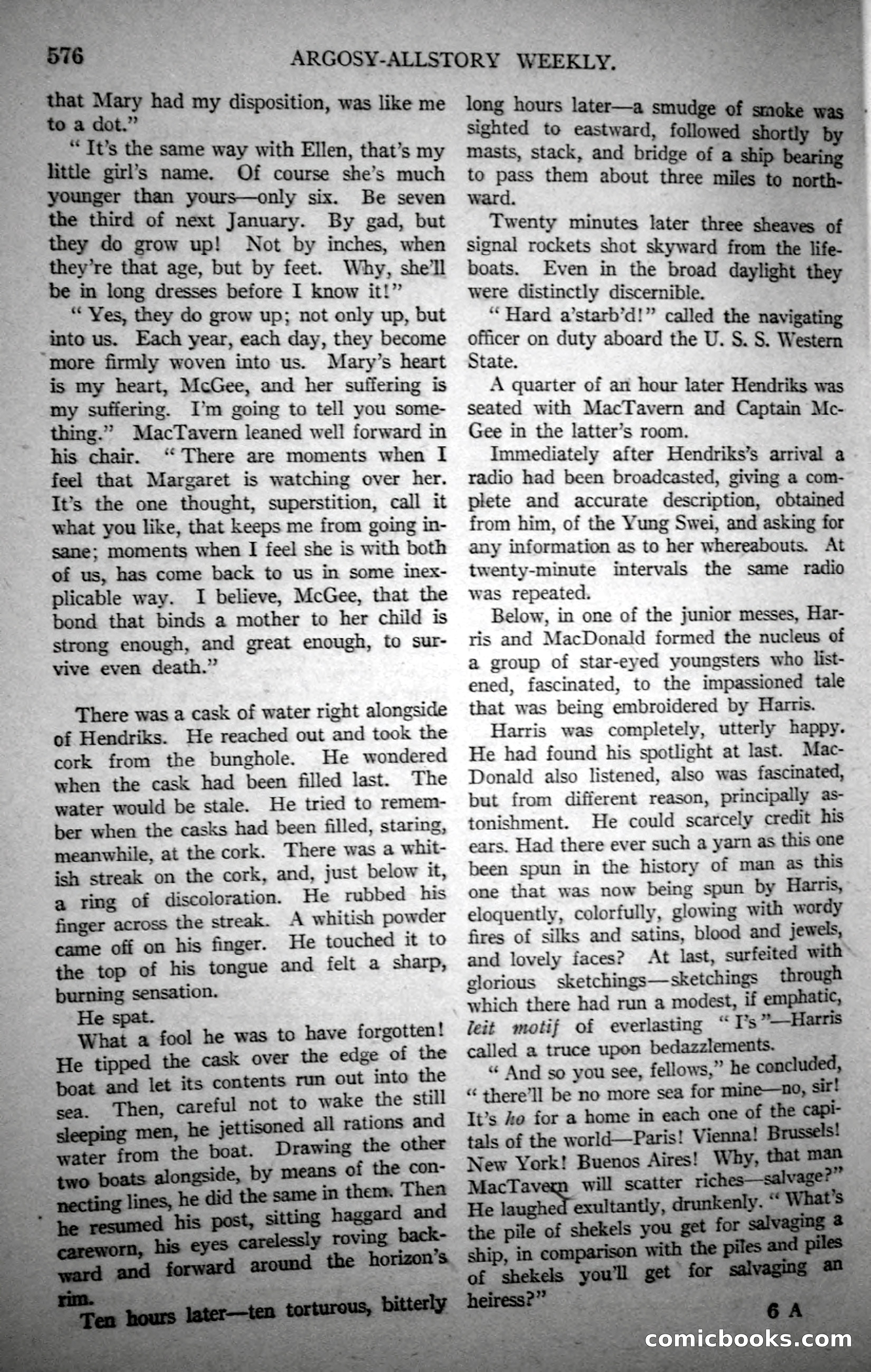 Argosy All-Story Weekly, October 21, 1922 — page 106 of 176