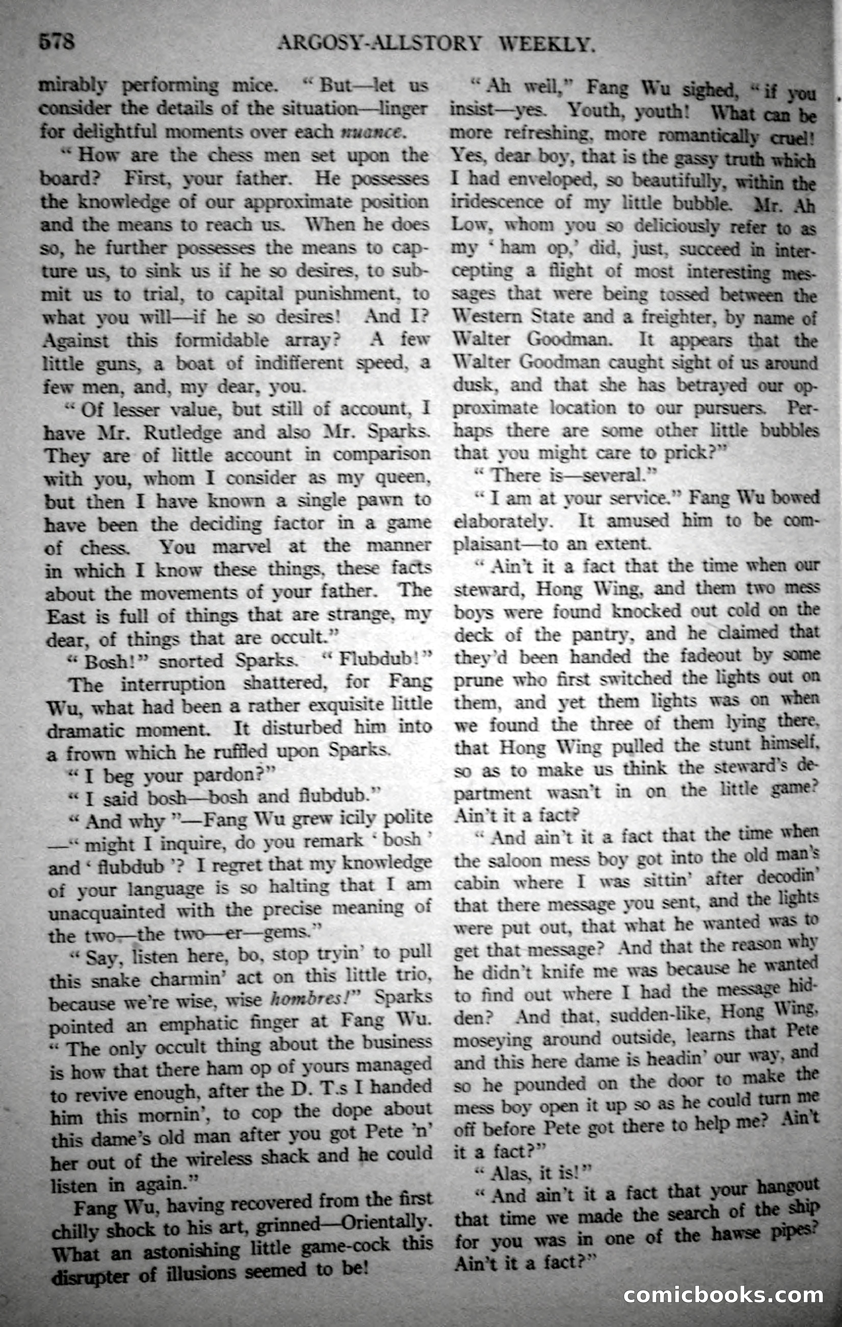 Argosy All-Story Weekly, October 21, 1922 — page 108 of 176