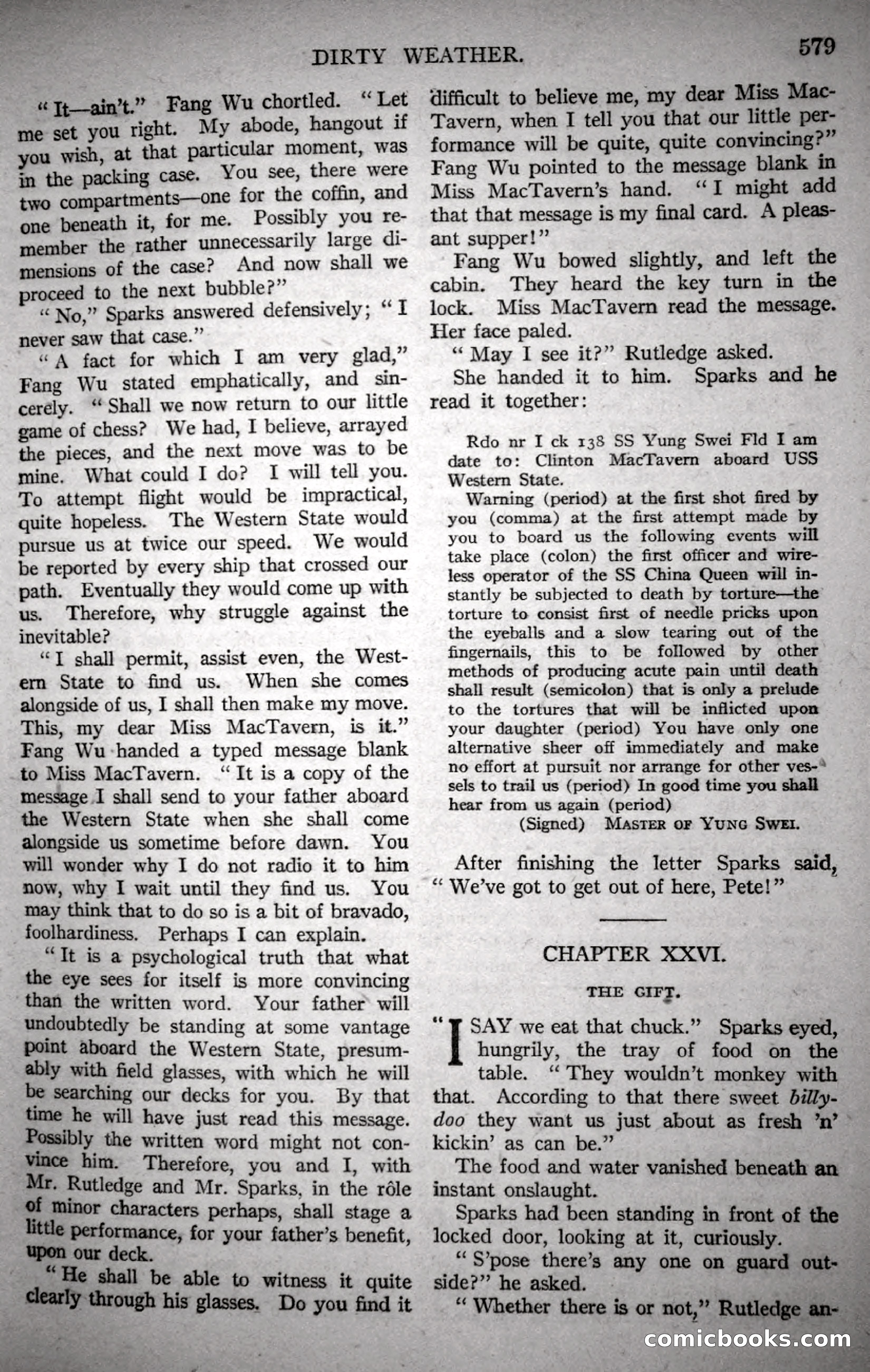 Argosy All-Story Weekly, October 21, 1922 — page 109 of 176