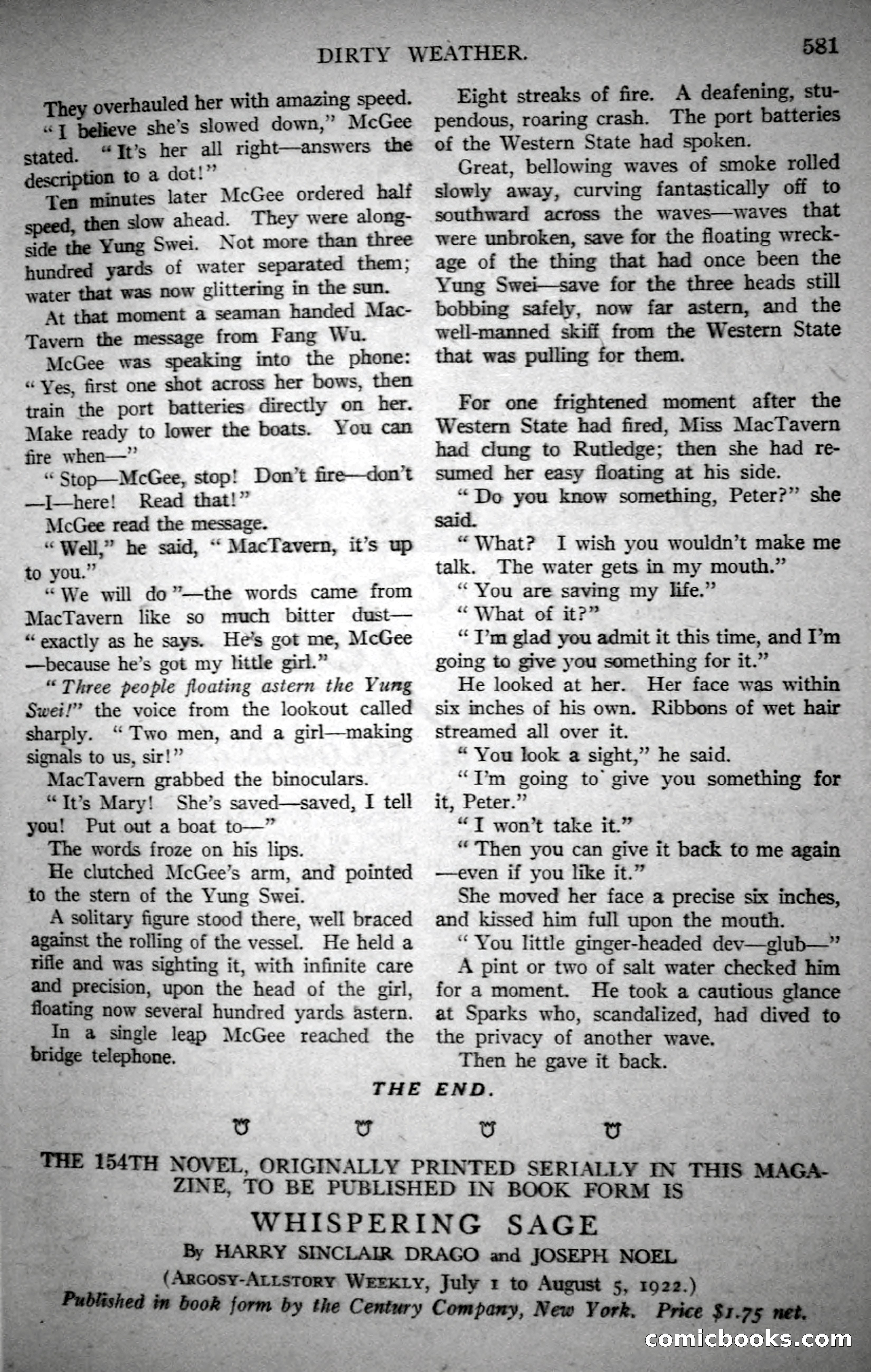Argosy All-Story Weekly, October 21, 1922 — page 111 of 176