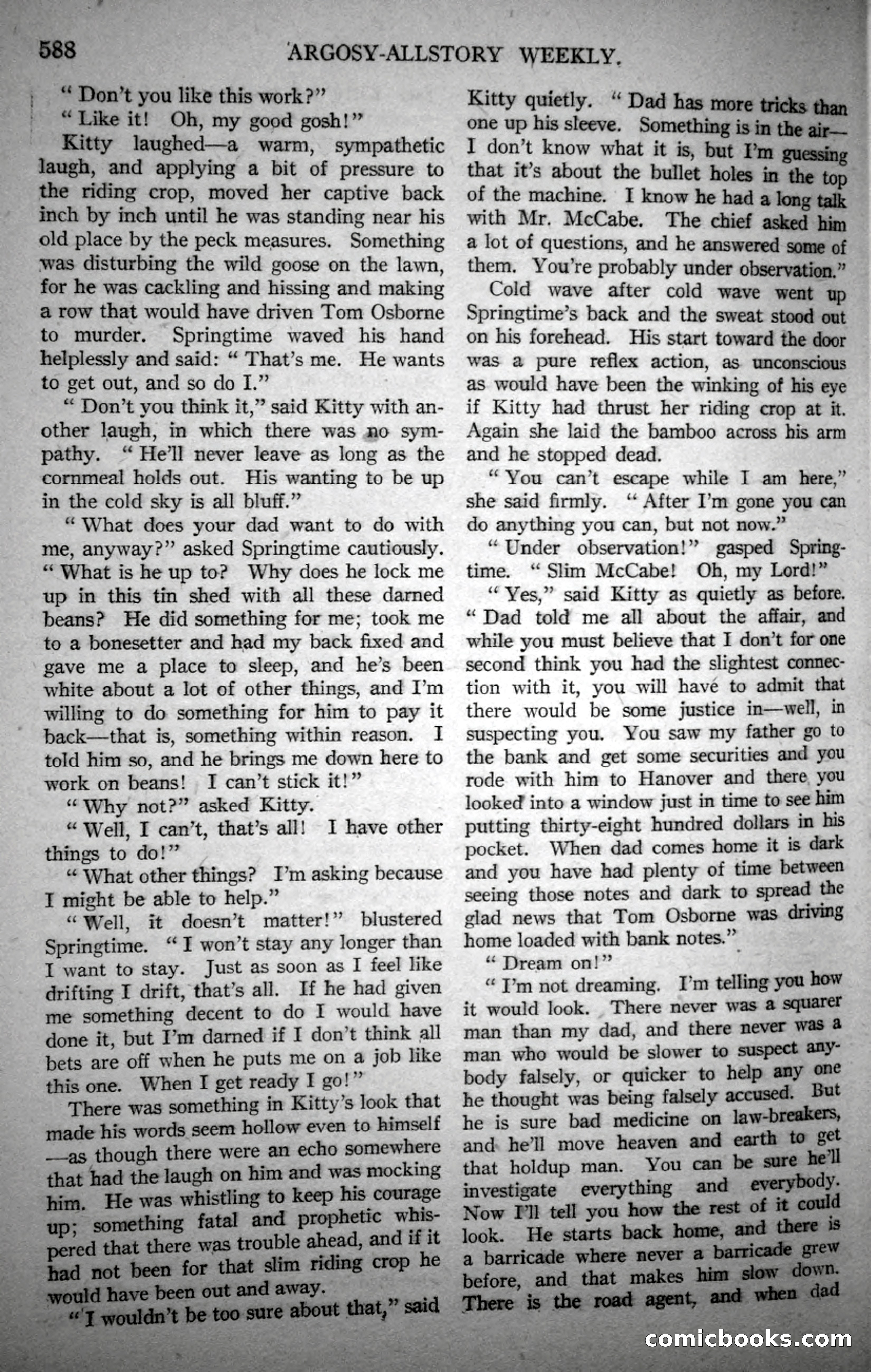 Argosy All-Story Weekly, October 21, 1922 — page 118 of 176