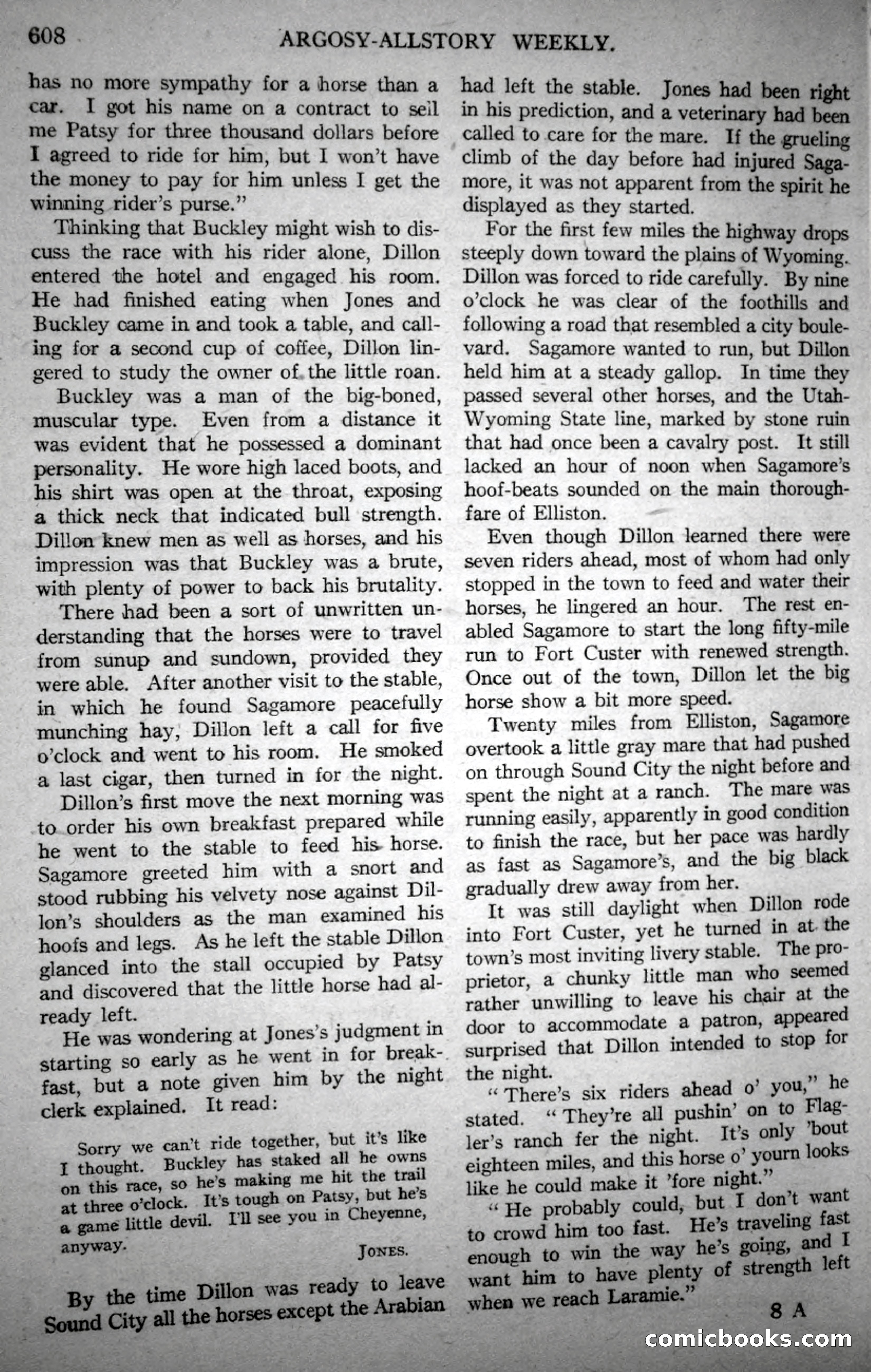 Argosy All-Story Weekly, October 21, 1922 — page 138 of 176