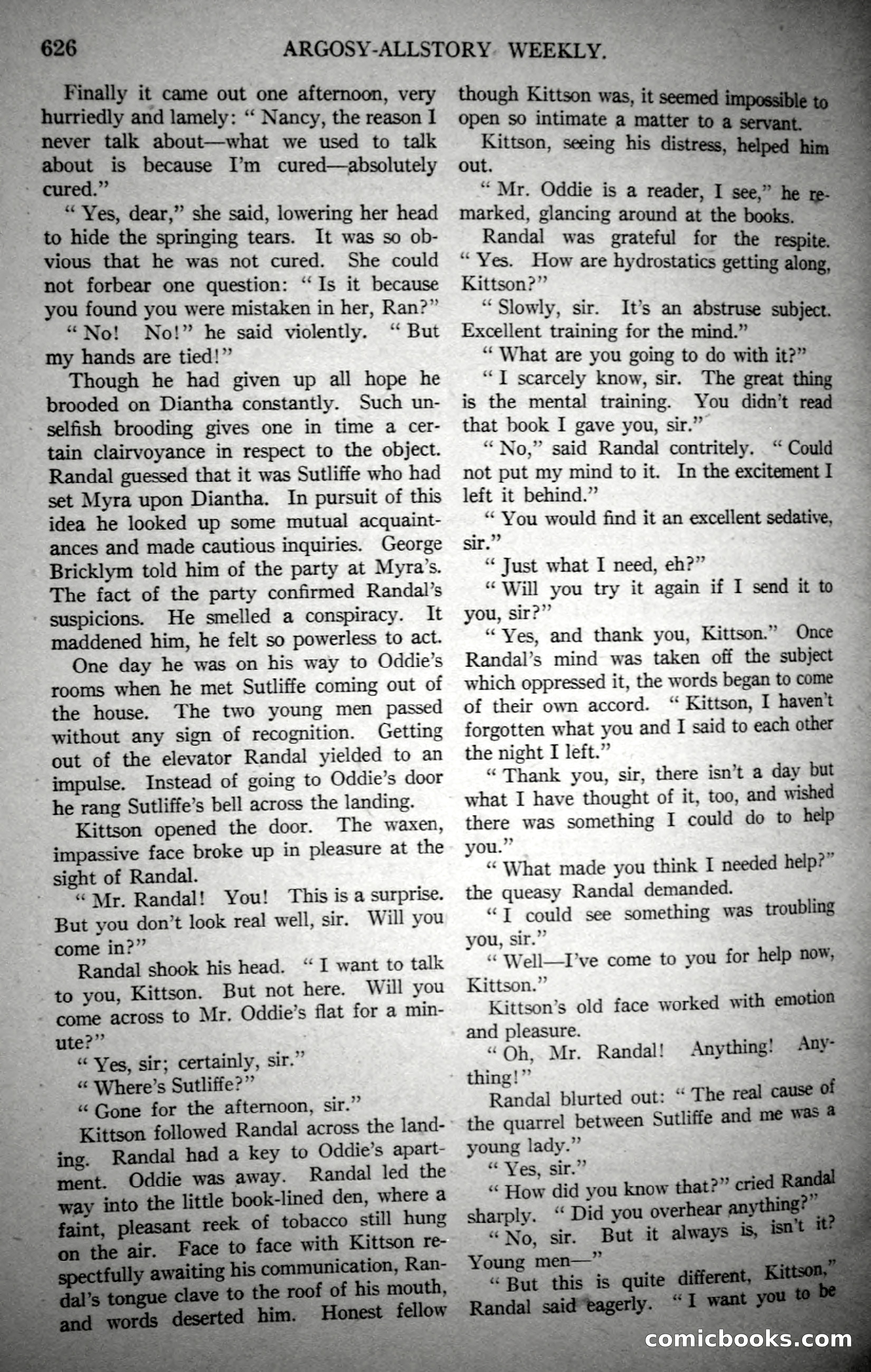 Argosy All-Story Weekly, October 21, 1922 — page 156 of 176