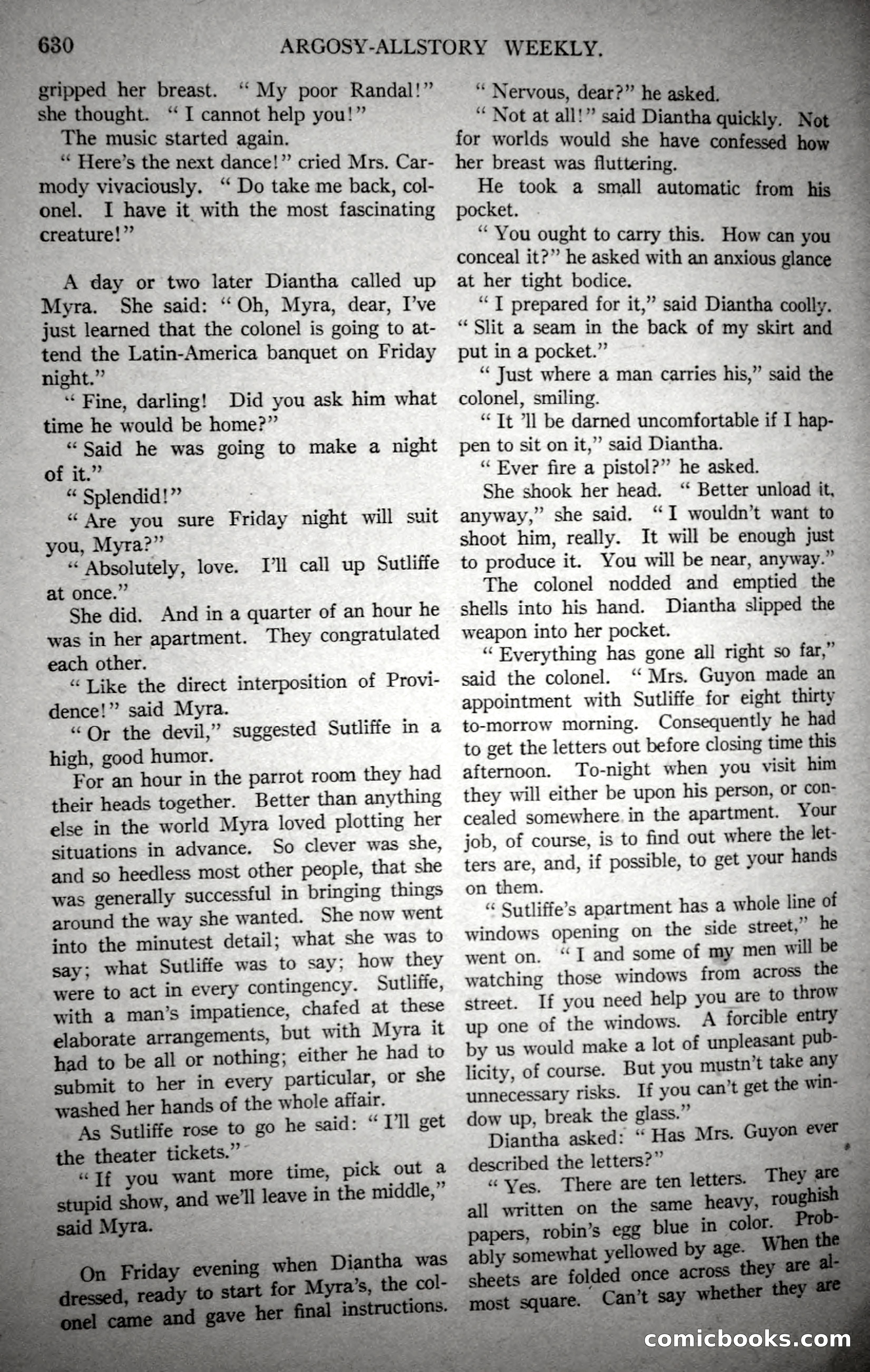 Argosy All-Story Weekly, October 21, 1922 — page 160 of 176