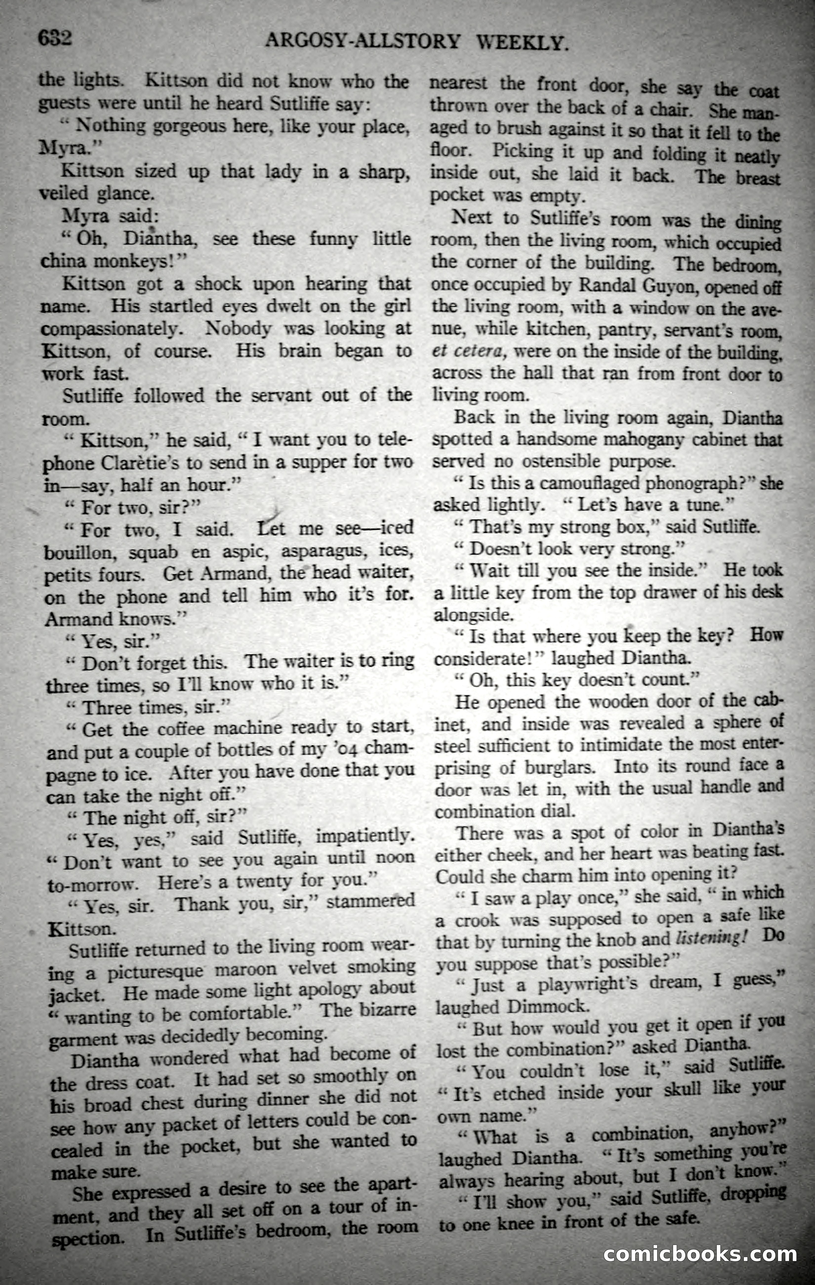 Argosy All-Story Weekly, October 21, 1922 — page 162 of 176