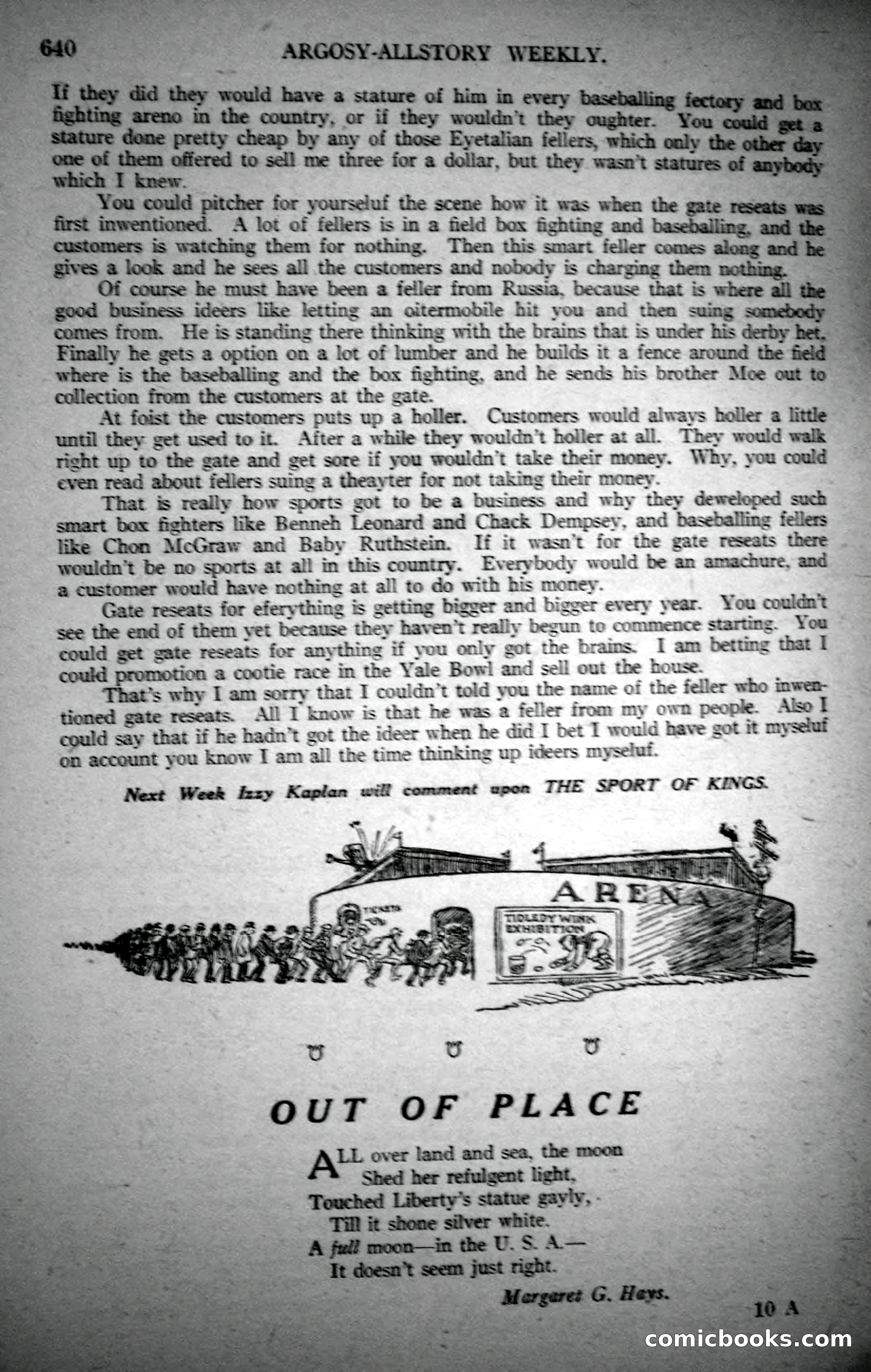 Argosy All-Story Weekly, October 21, 1922 — page 170 of 176