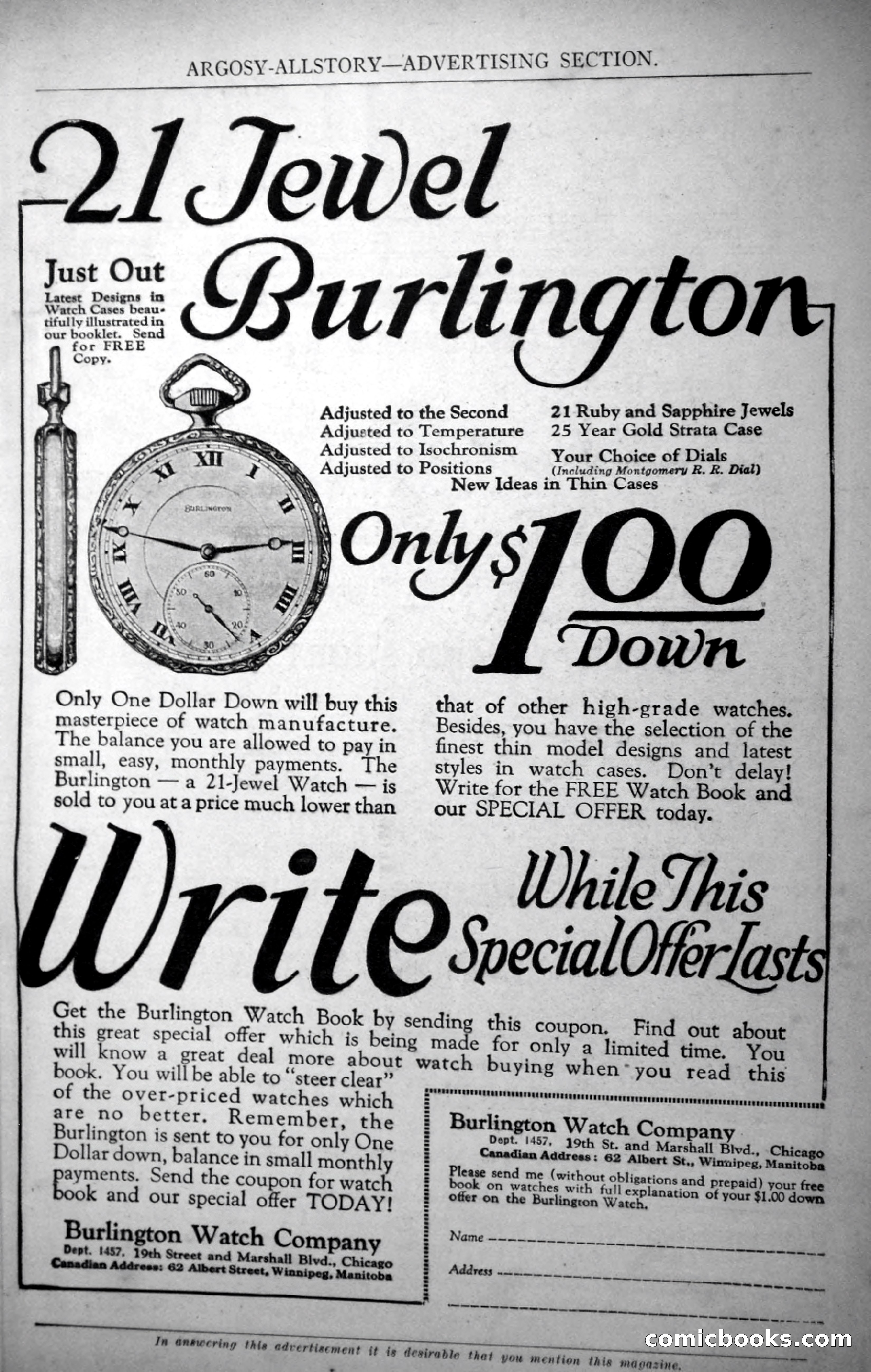 Argosy All-Story Weekly, October 28, 1922 — page 3 of 176