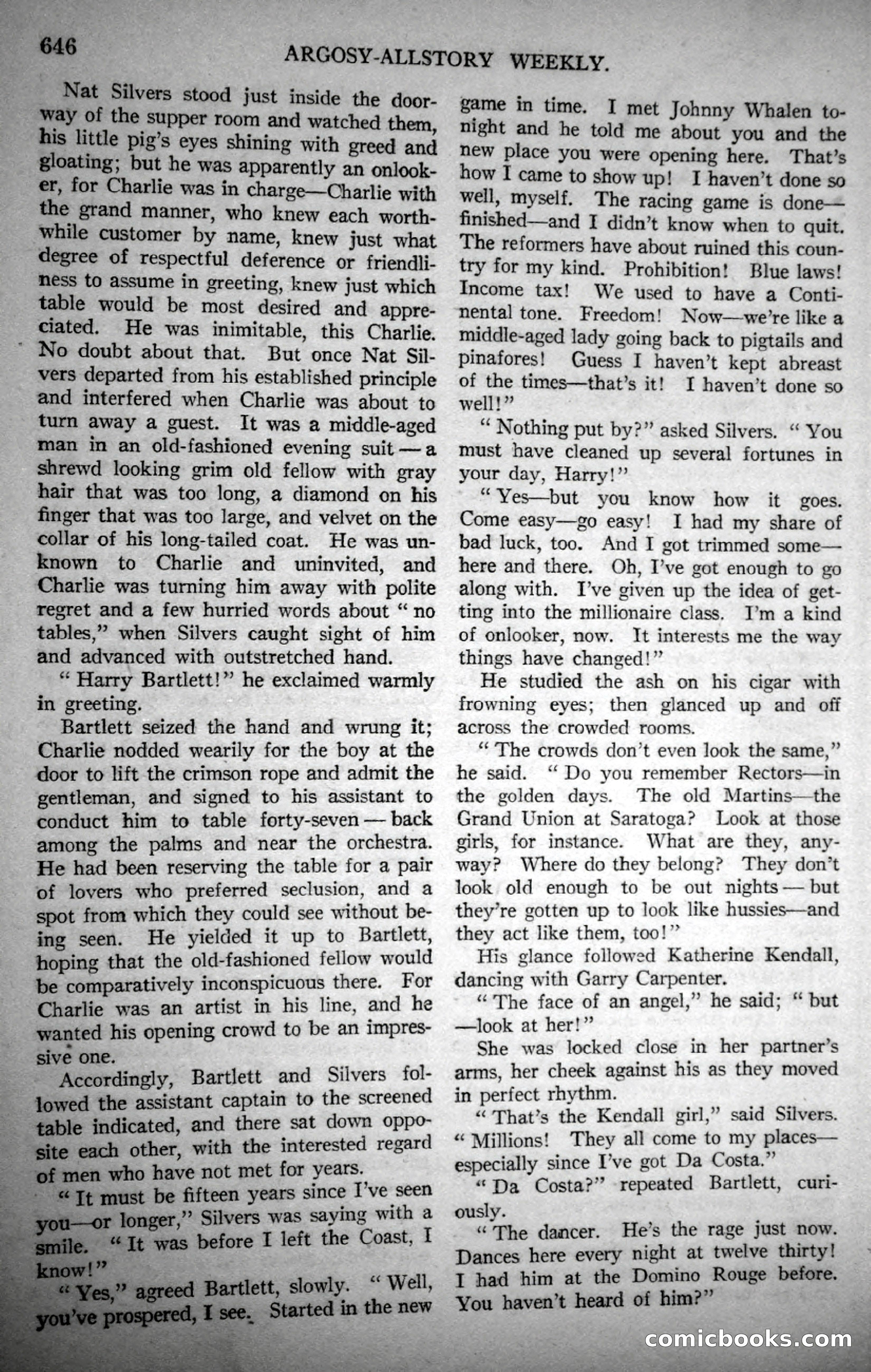 Argosy All-Story Weekly, October 28, 1922 — page 16 of 176
