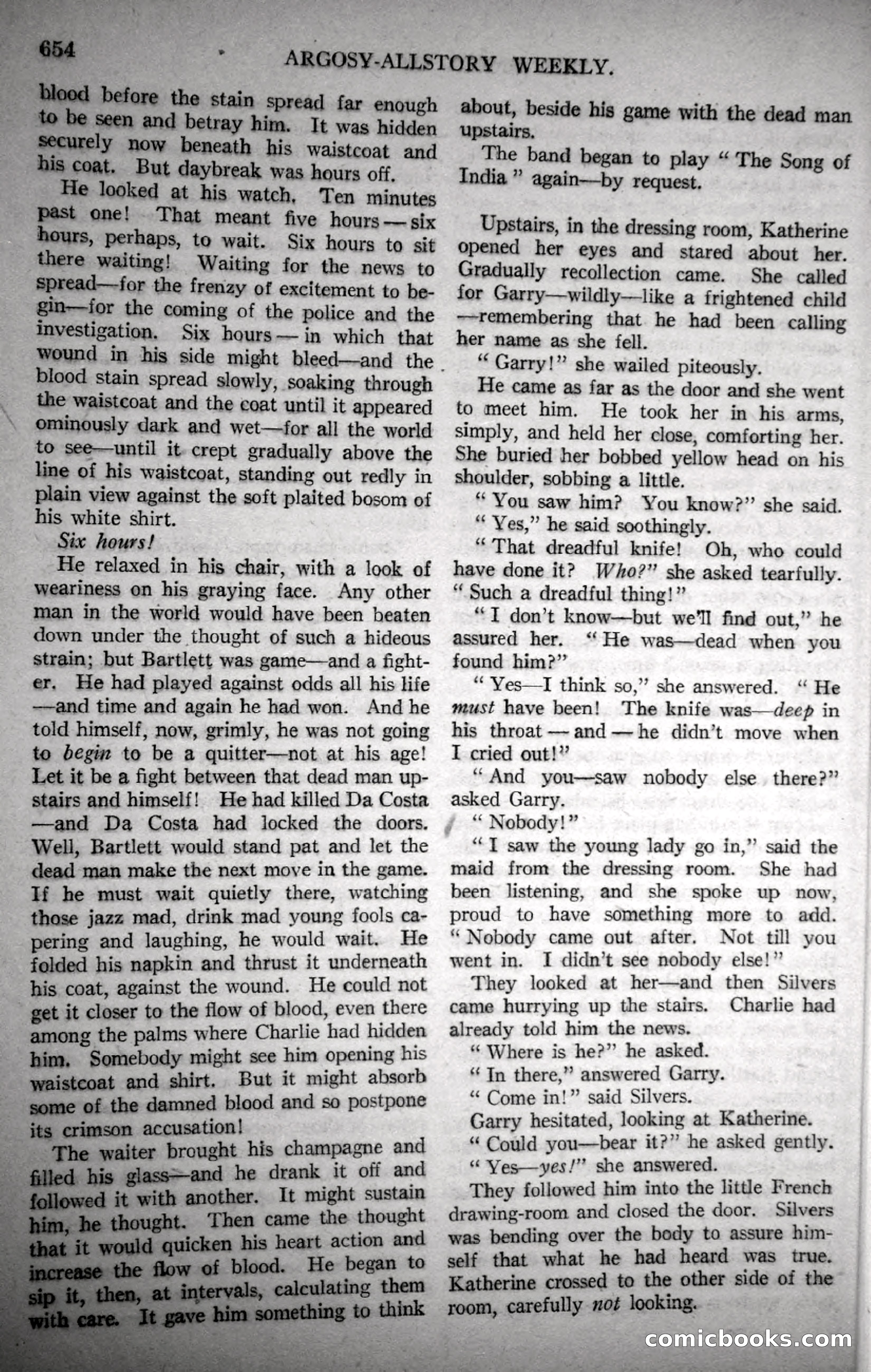 Argosy All-Story Weekly, October 28, 1922 — page 24 of 176