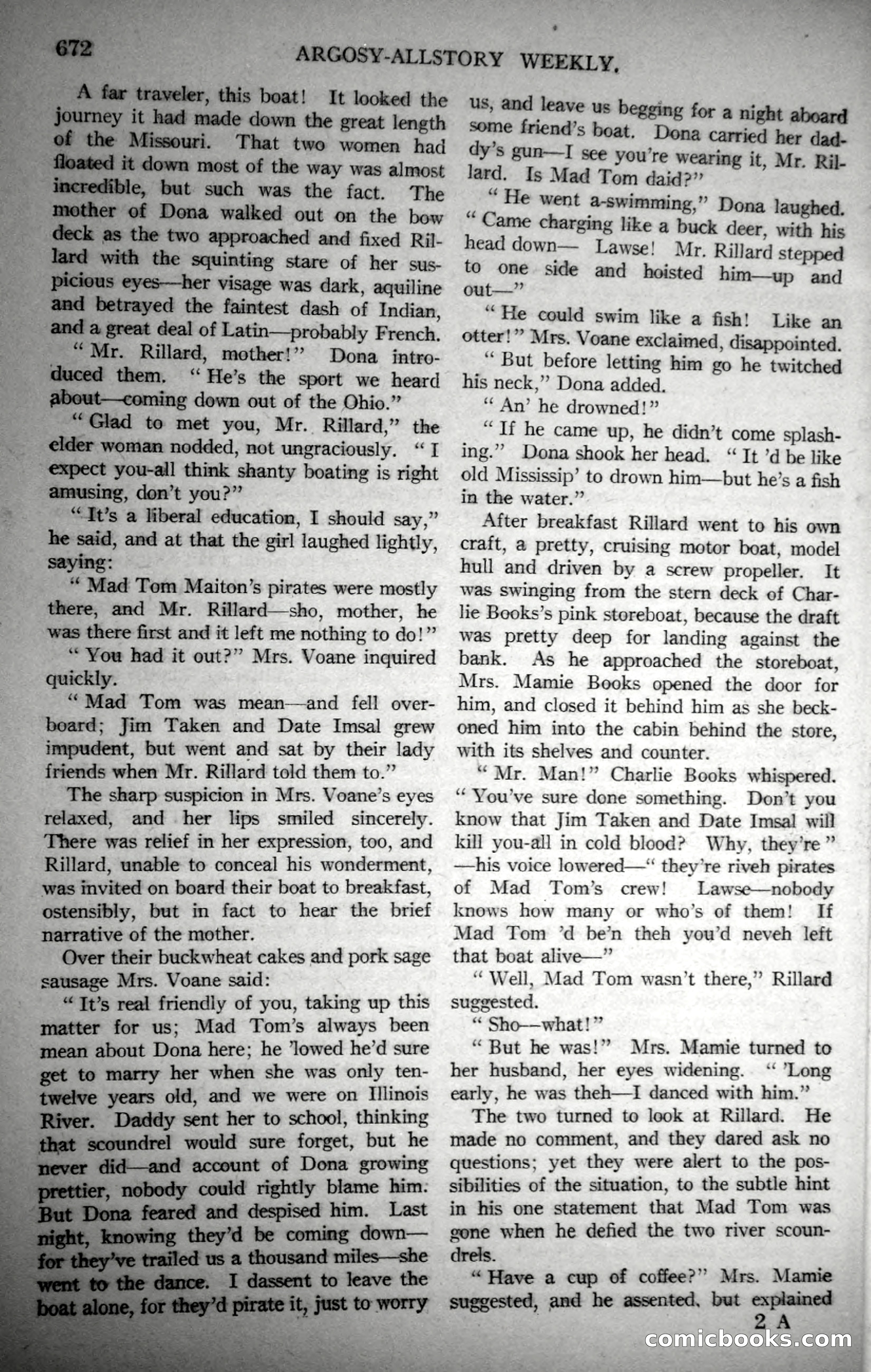 Argosy All-Story Weekly, October 28, 1922 — page 42 of 176