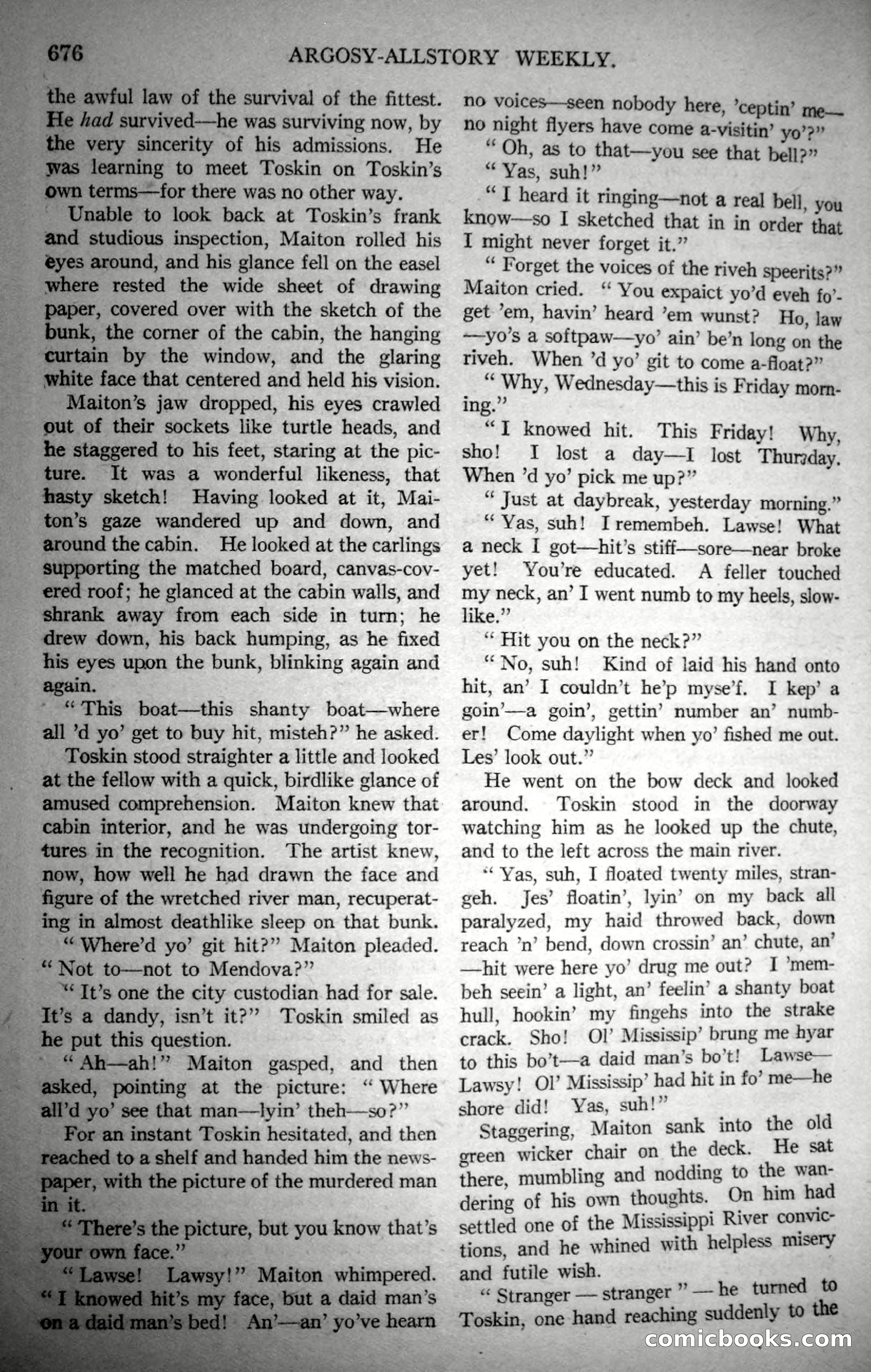 Argosy All-Story Weekly, October 28, 1922 — page 46 of 176