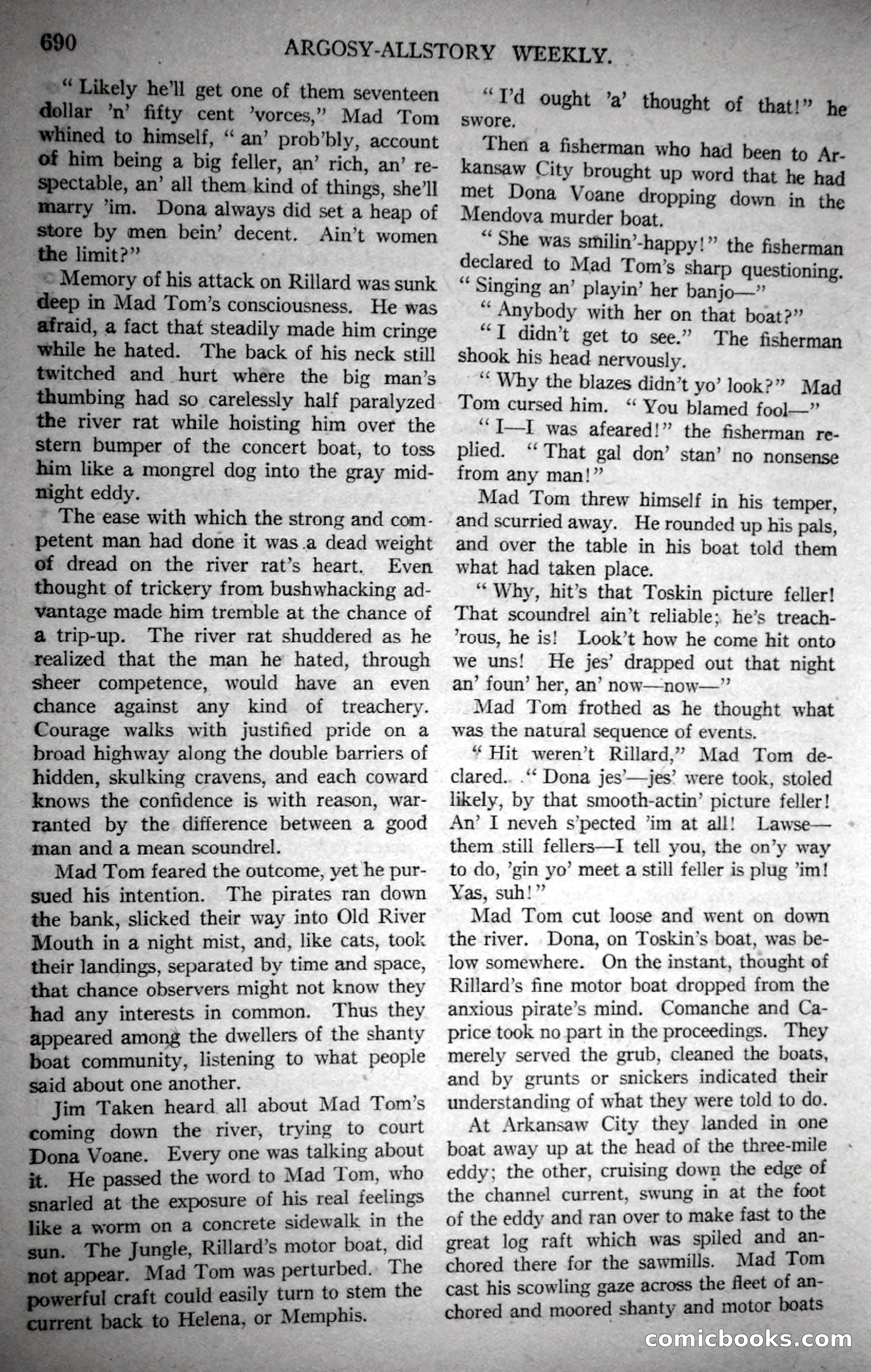 Argosy All-Story Weekly, October 28, 1922 — page 60 of 176