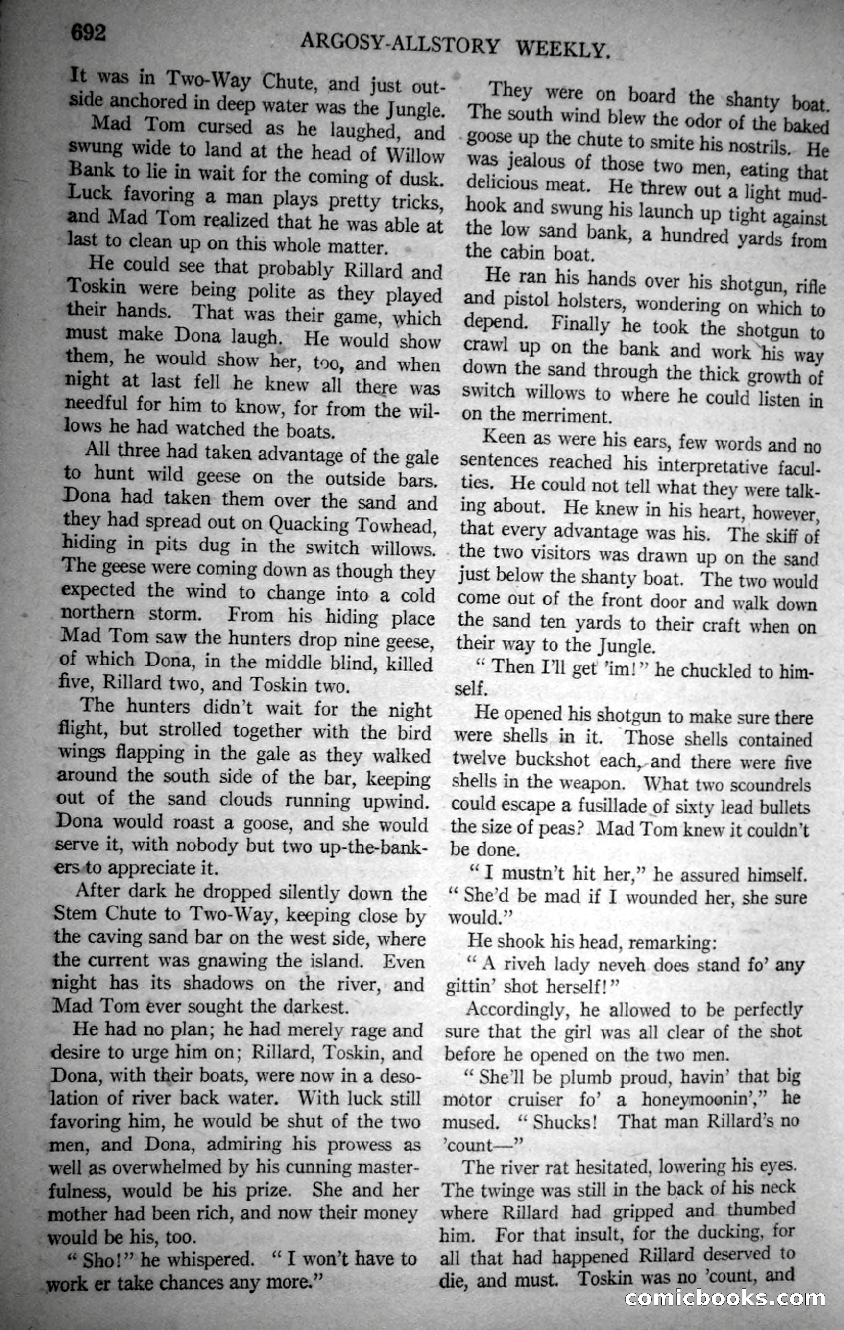 Argosy All-Story Weekly, October 28, 1922 — page 62 of 176