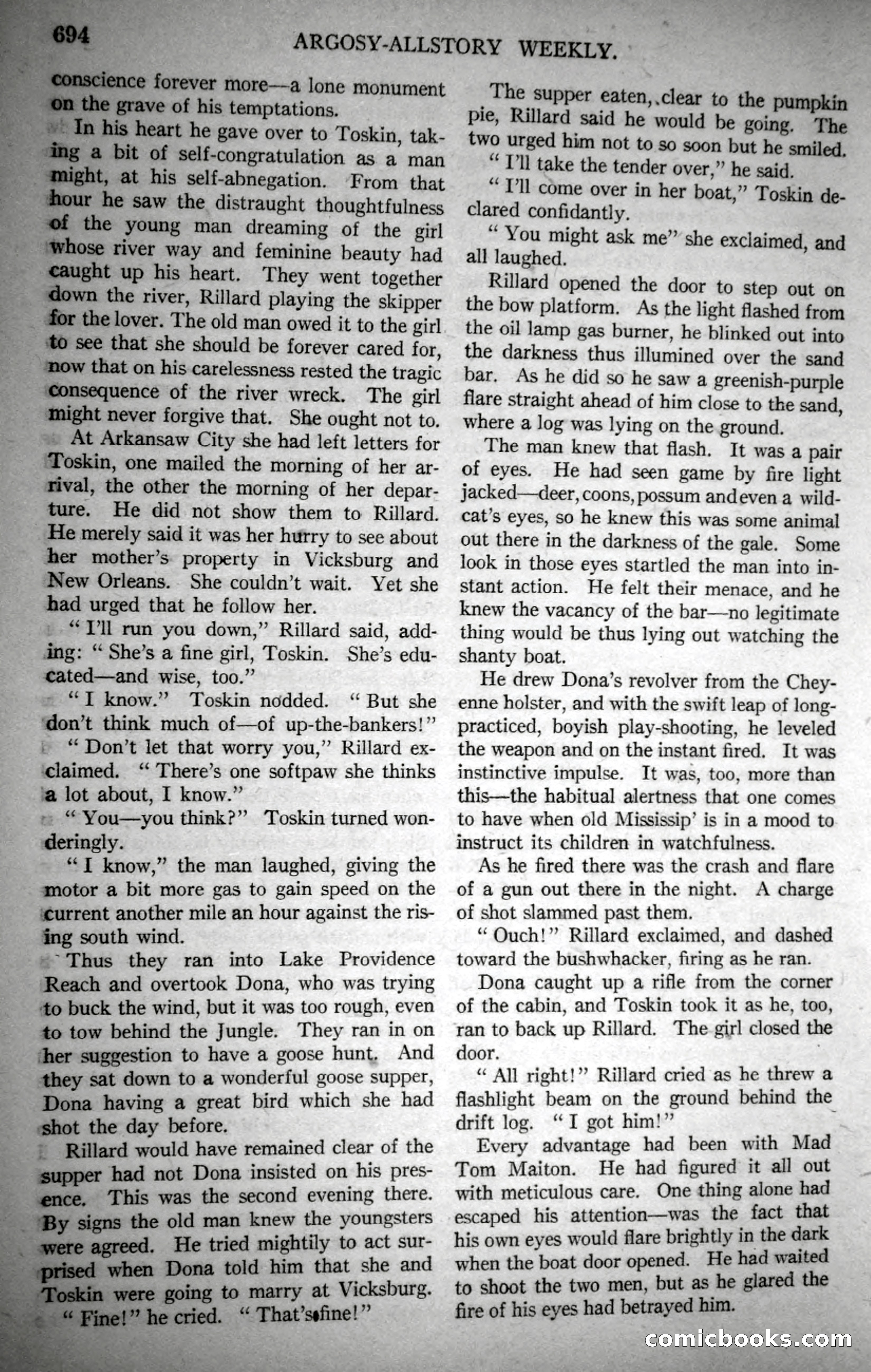 Argosy All-Story Weekly, October 28, 1922 — page 64 of 176