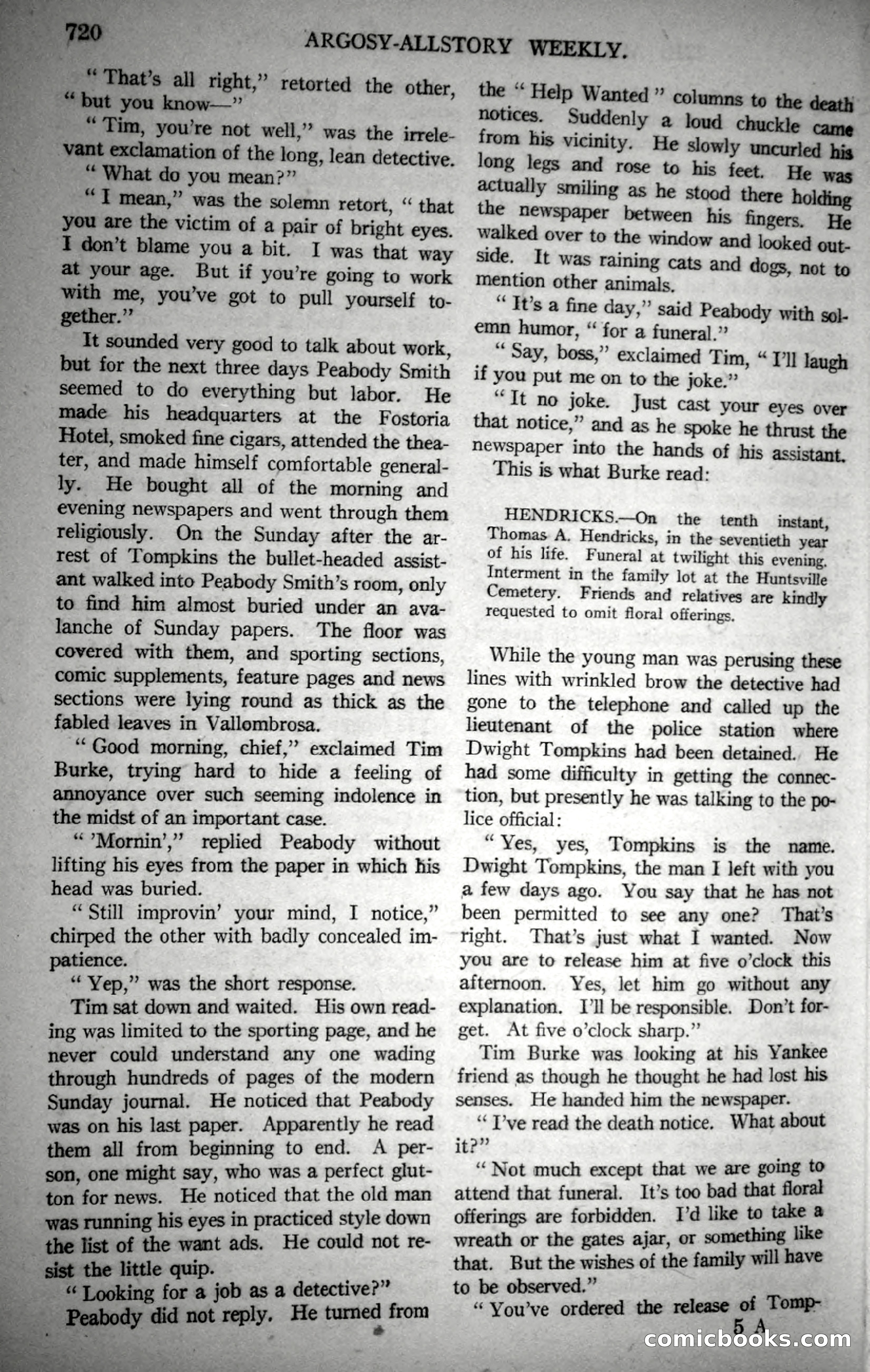 Argosy All-Story Weekly, October 28, 1922 — page 90 of 176