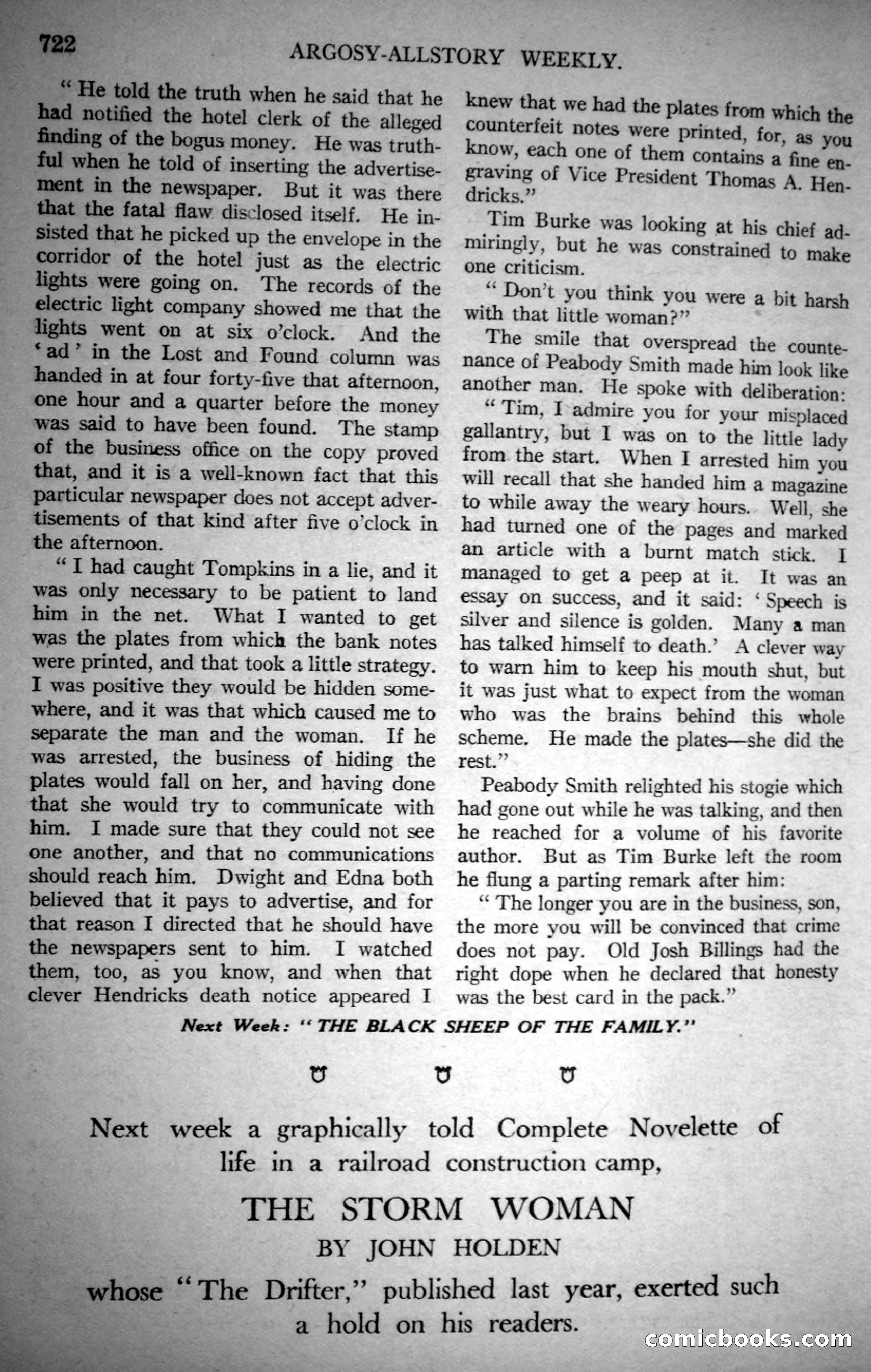 Argosy All-Story Weekly, October 28, 1922 — page 92 of 176