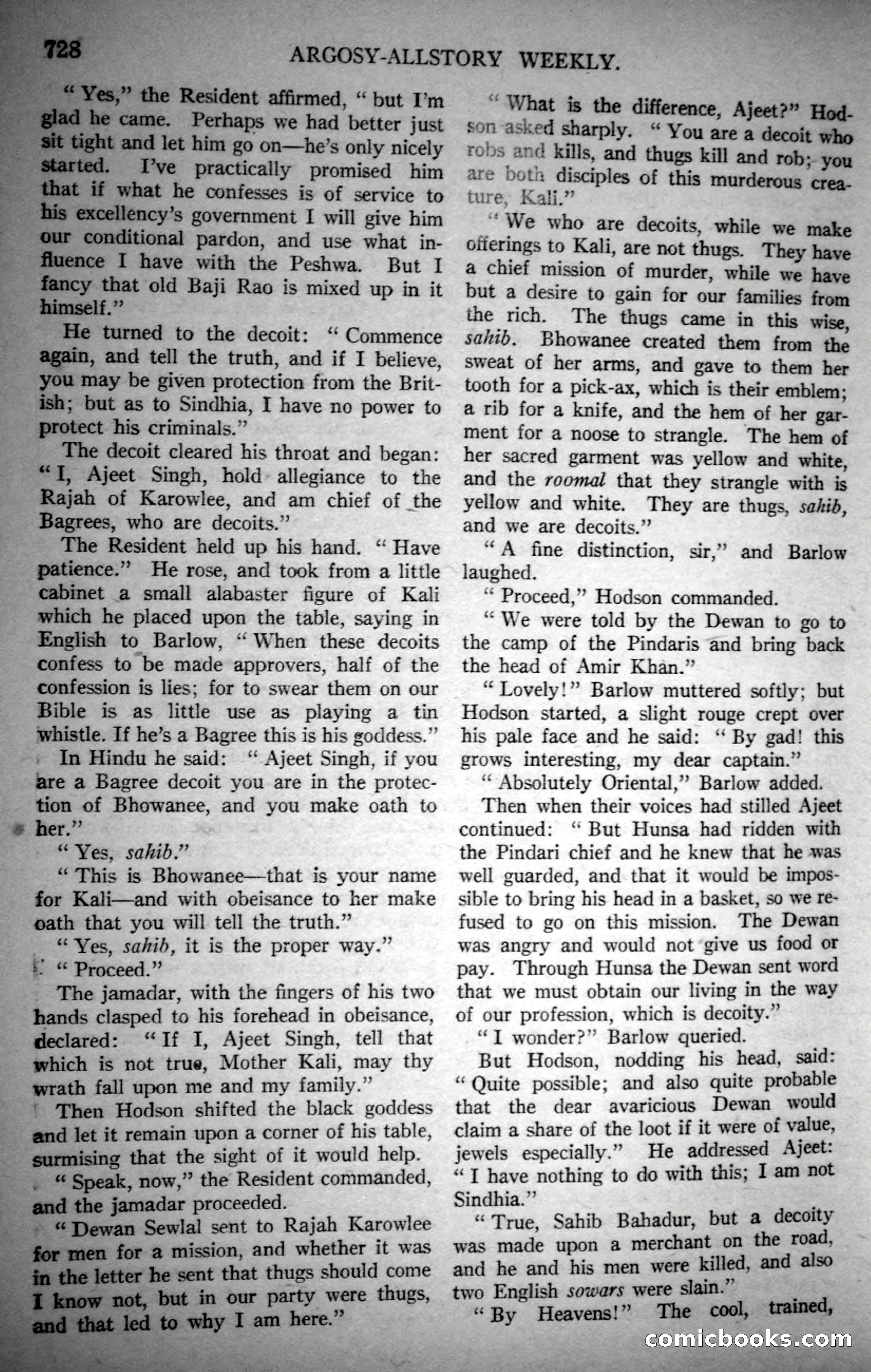 Argosy All-Story Weekly, October 28, 1922 — page 98 of 176