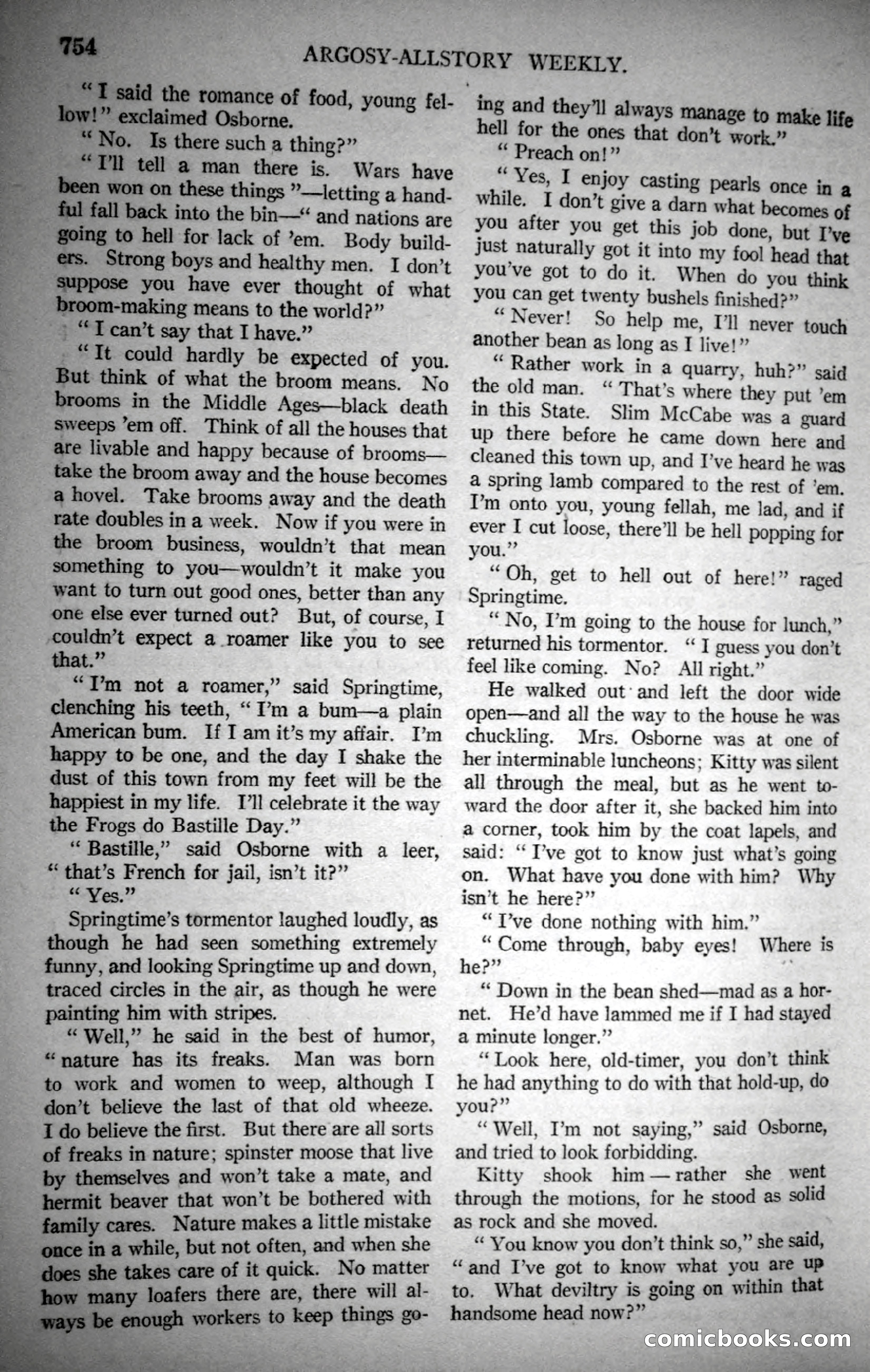 Argosy All-Story Weekly, October 28, 1922 — page 124 of 176