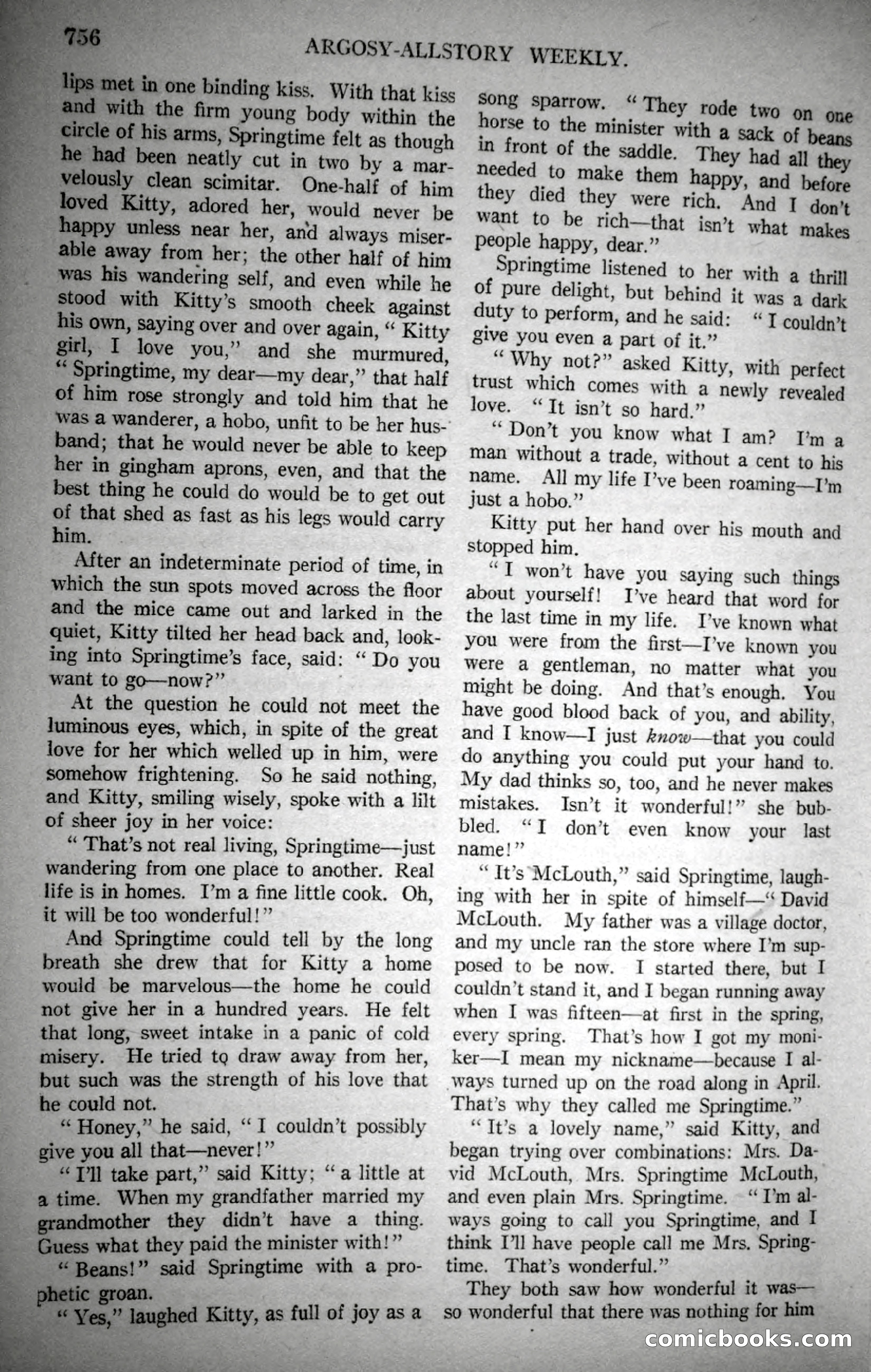 Argosy All-Story Weekly, October 28, 1922 — page 126 of 176
