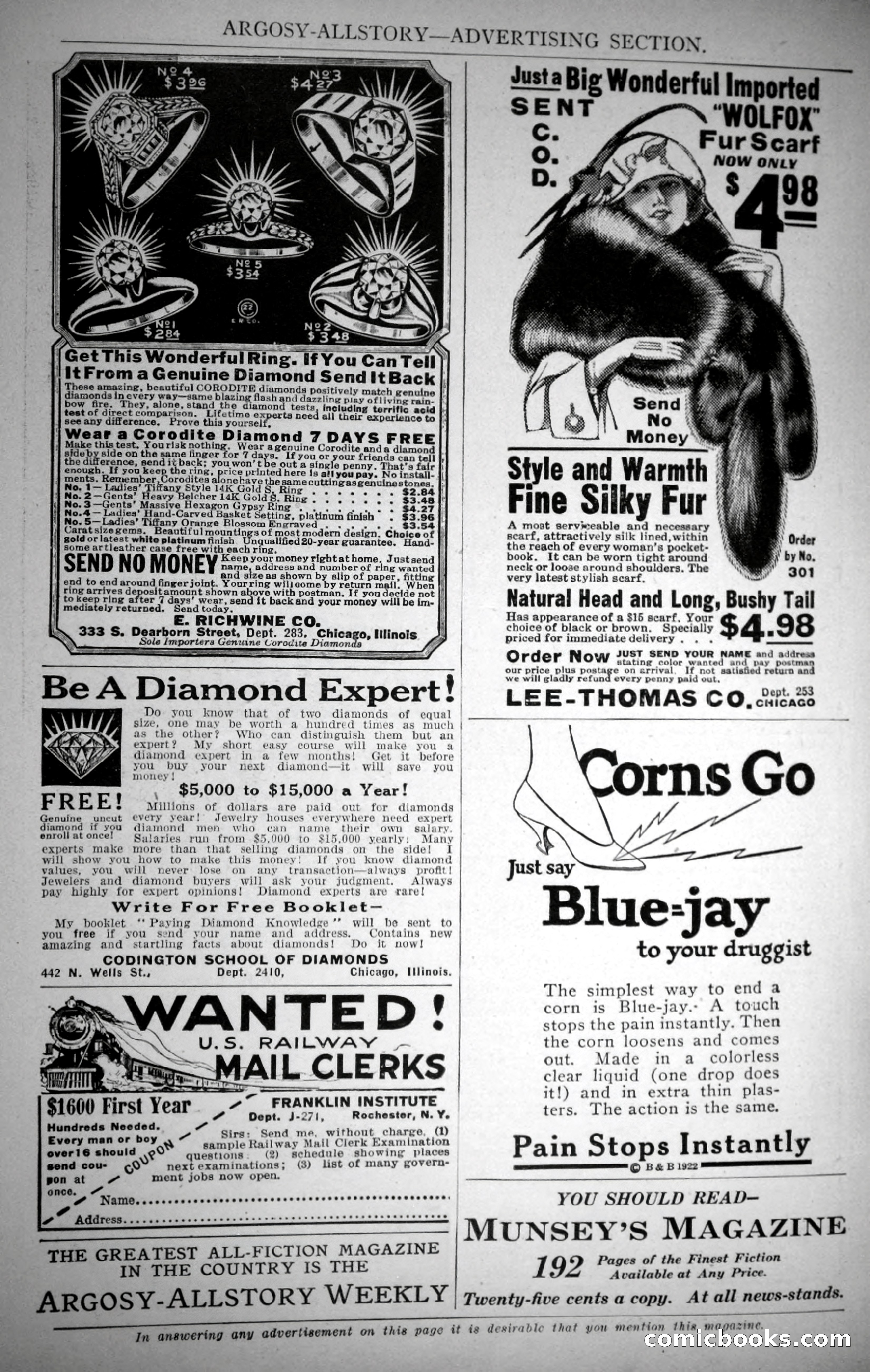 Argosy All-Story Weekly, October 28, 1922 — page 172 of 176