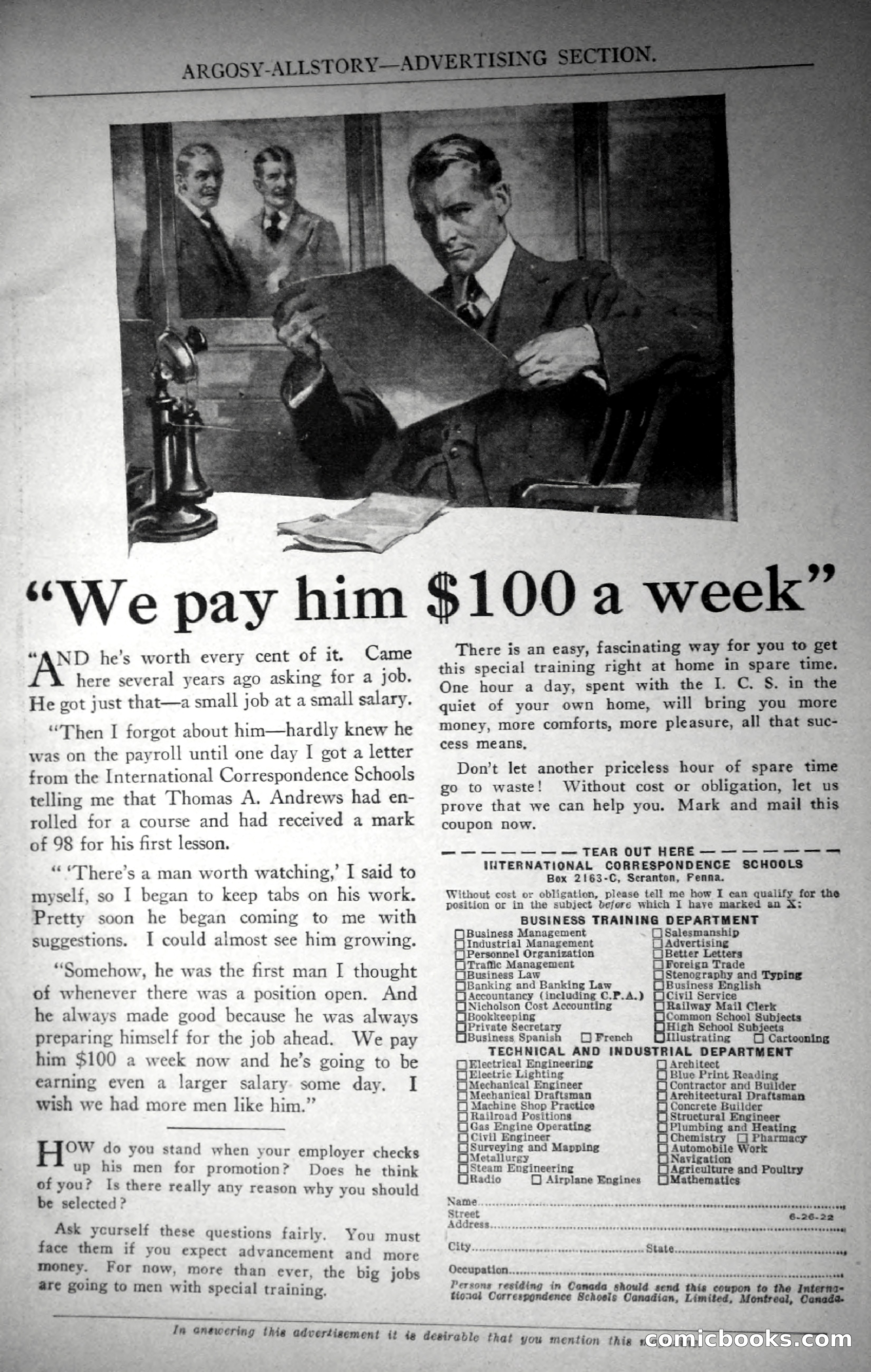 Argosy All-Story Weekly, November 4, 1922 — page 5 of 187