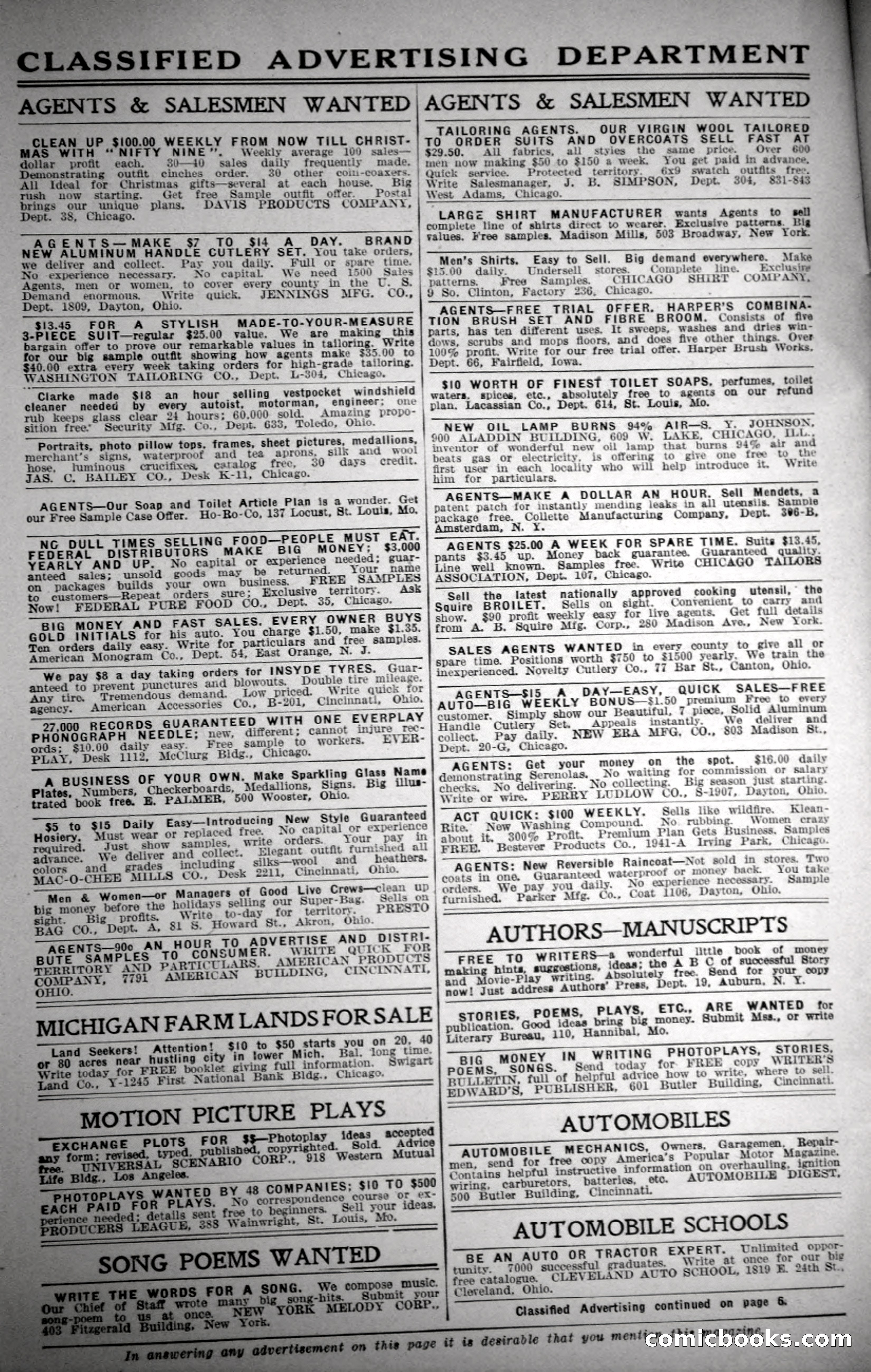 Argosy All-Story Weekly, November 4, 1922 — page 6 of 187