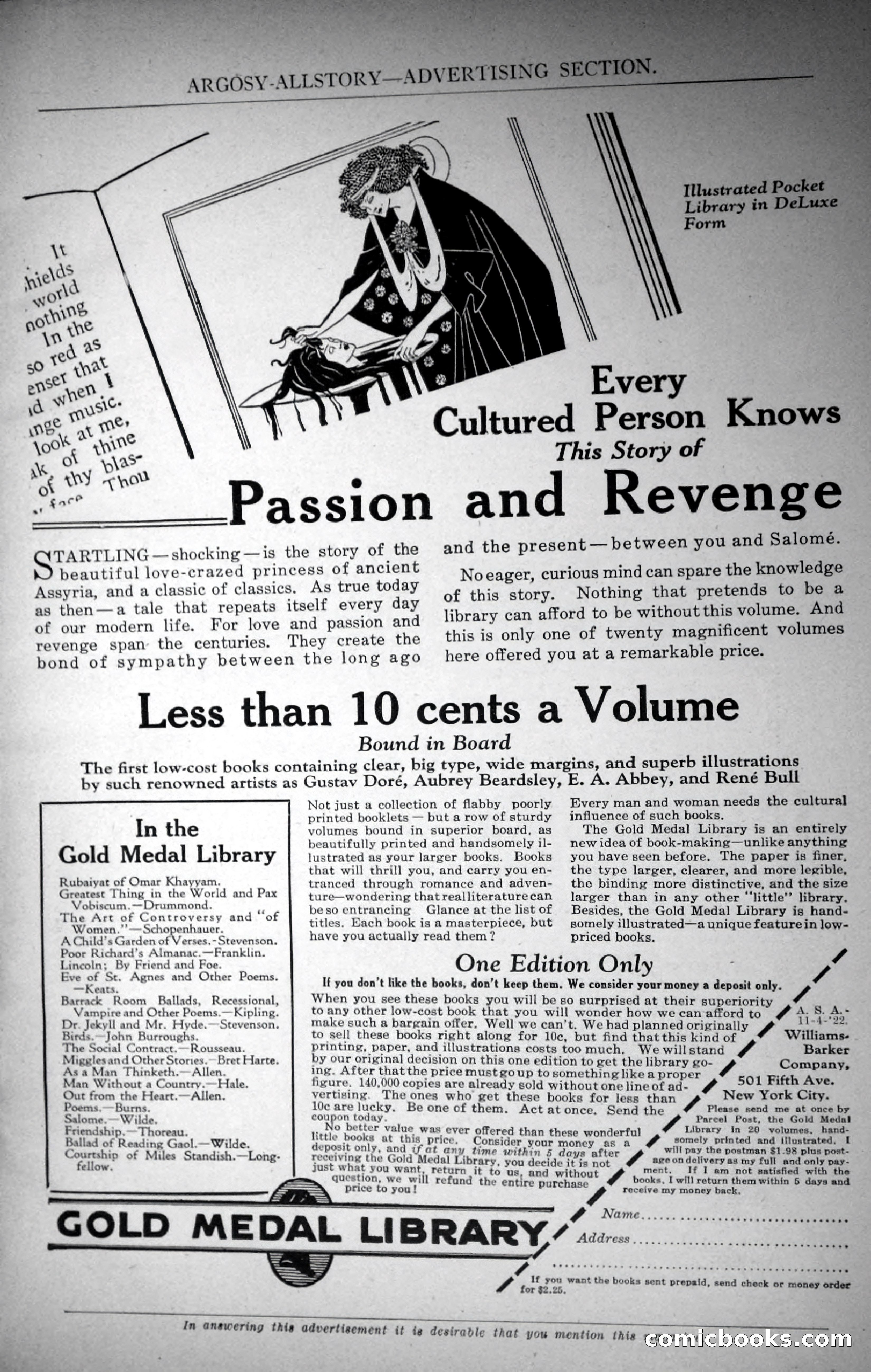 Argosy All-Story Weekly, November 4, 1922 — page 9 of 187
