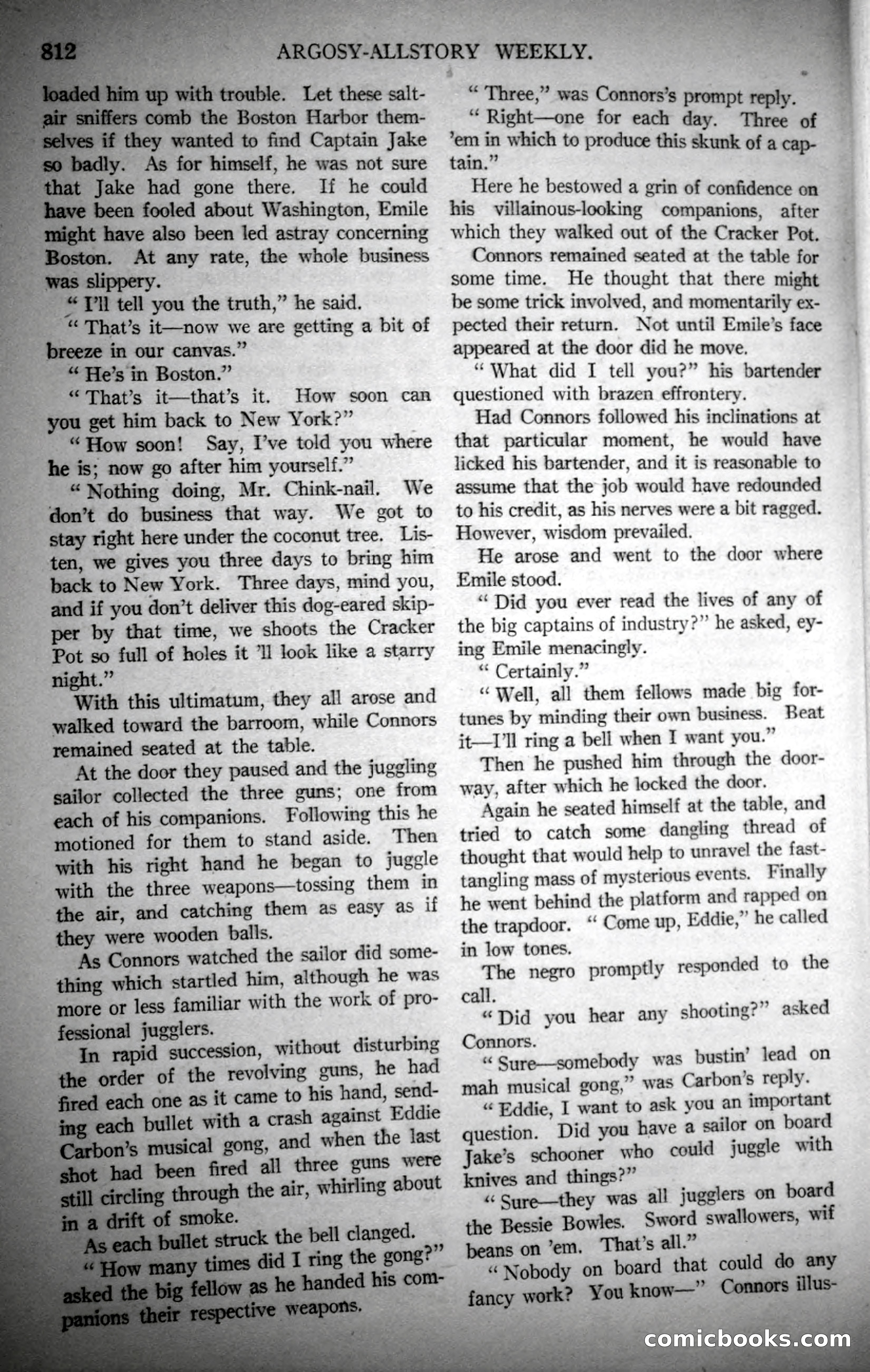 Argosy All-Story Weekly, November 4, 1922 — page 22 of 187